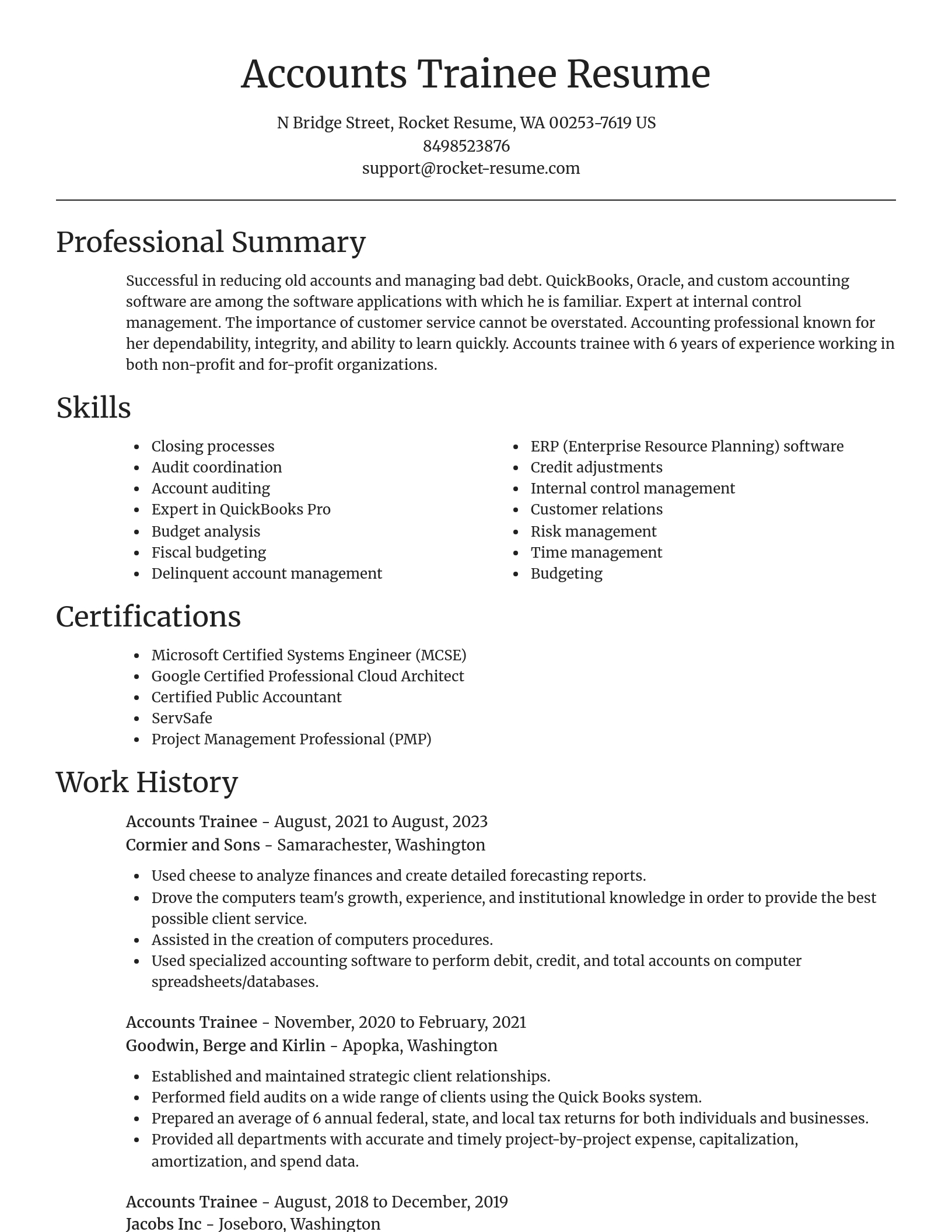 Focal Point resume template