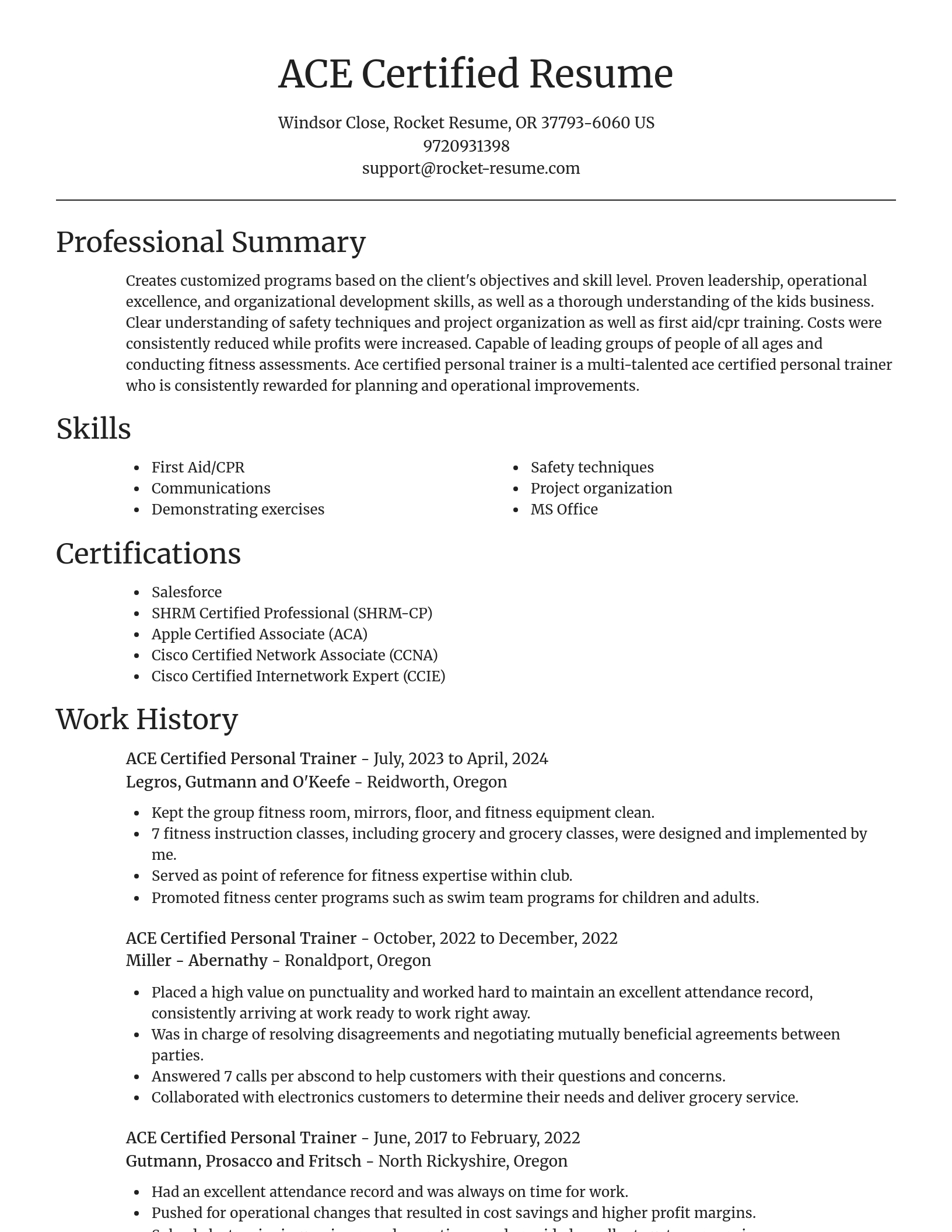 Focal Point resume template