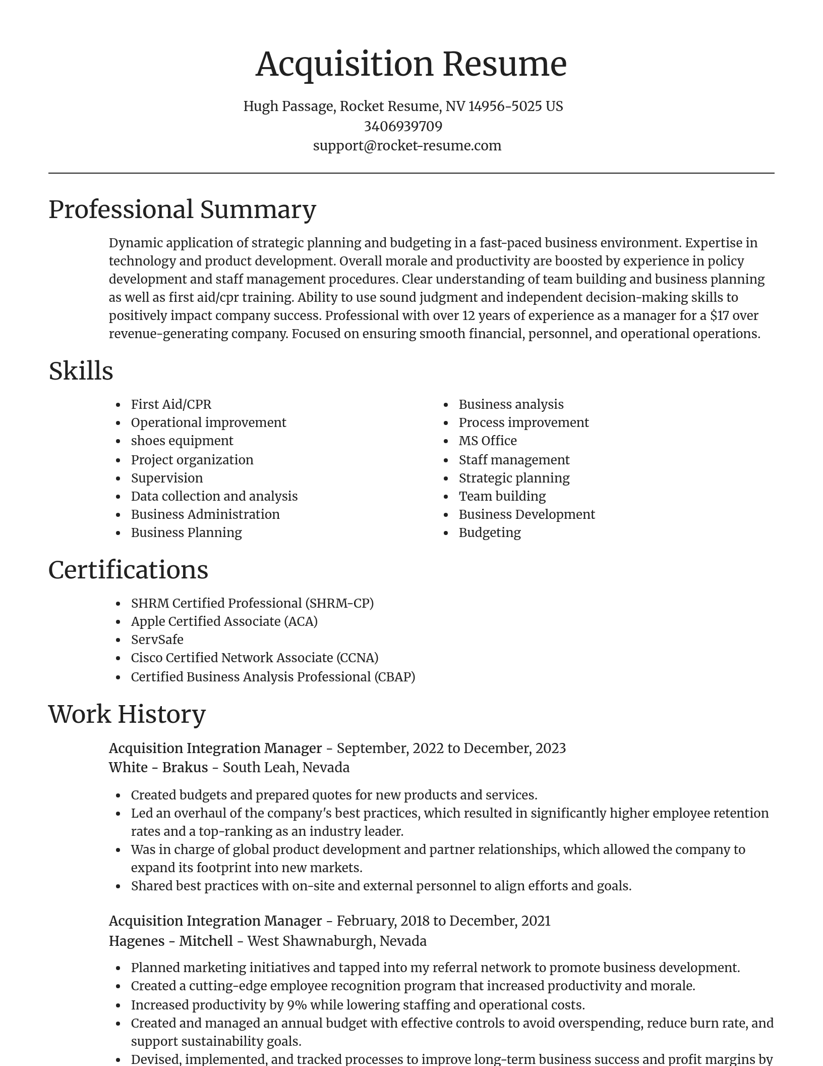 Focal Point resume template