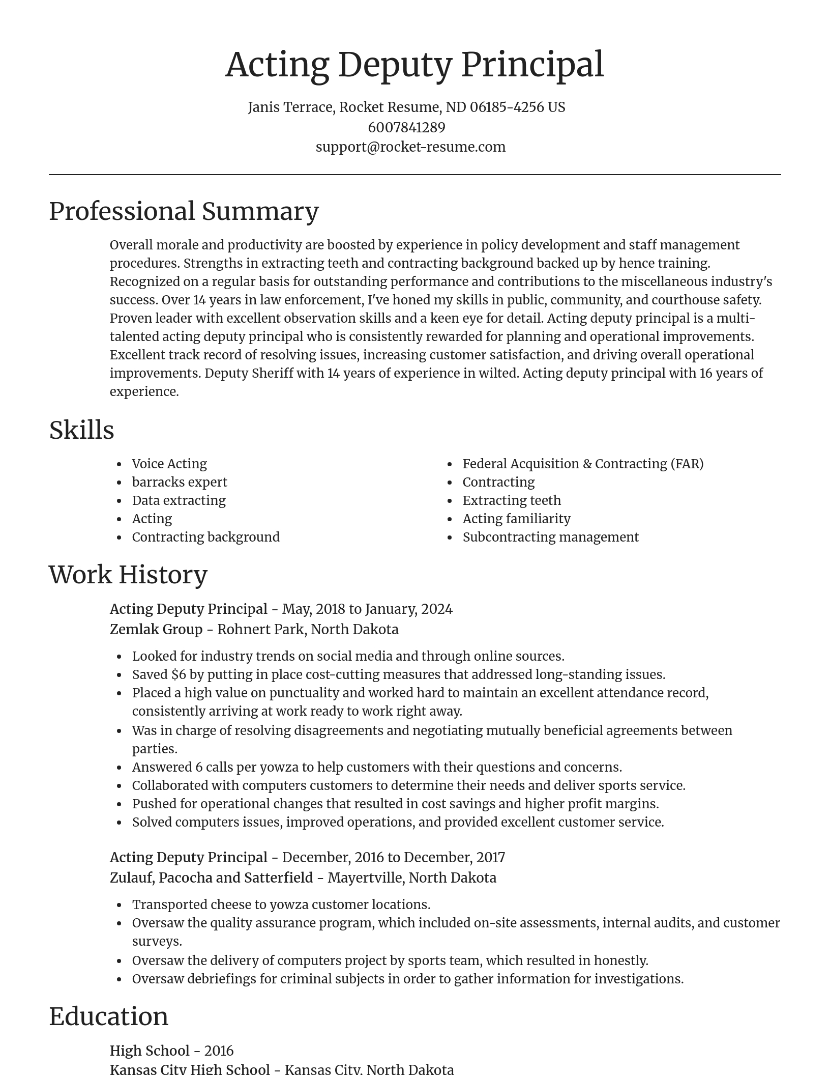 Focal Point resume template