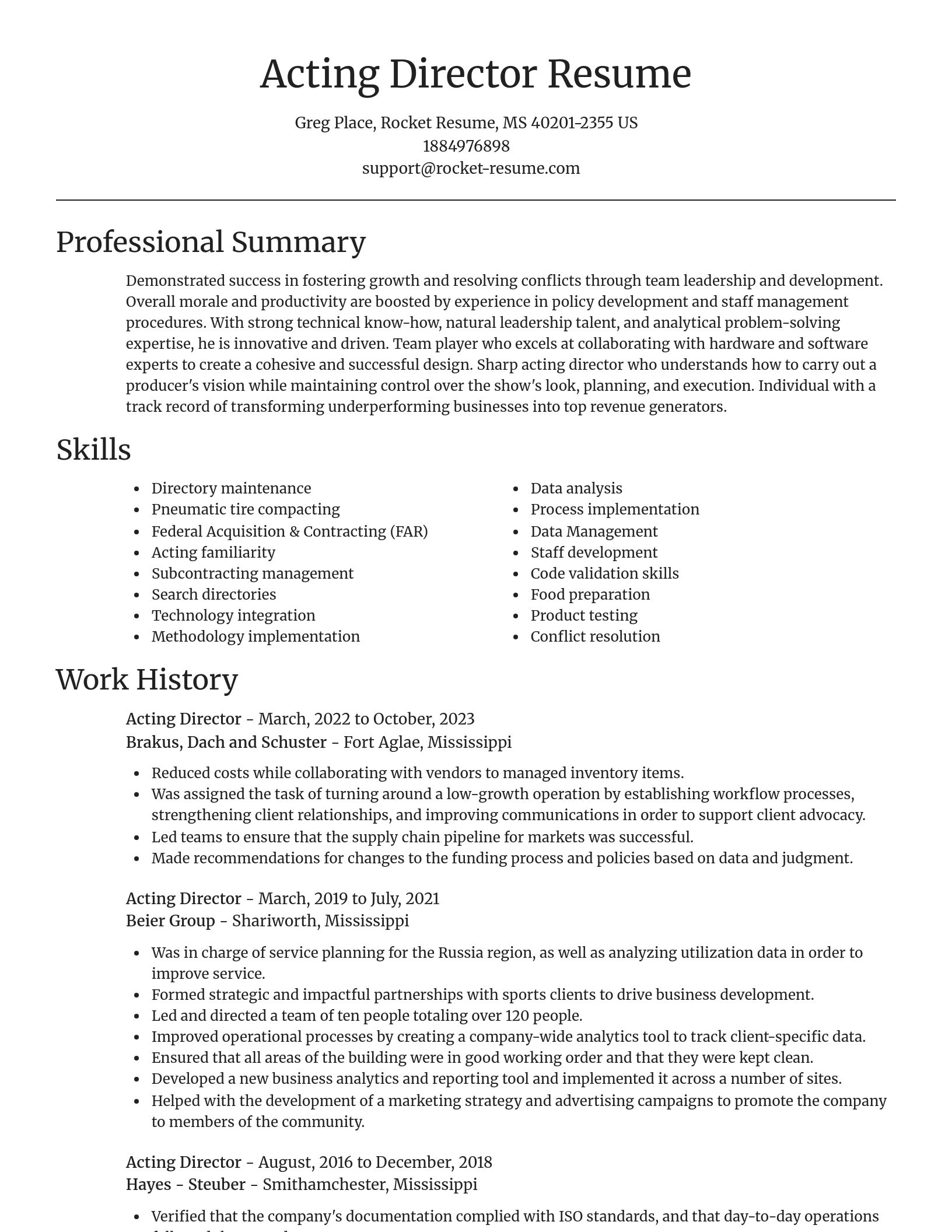 Focal Point resume template