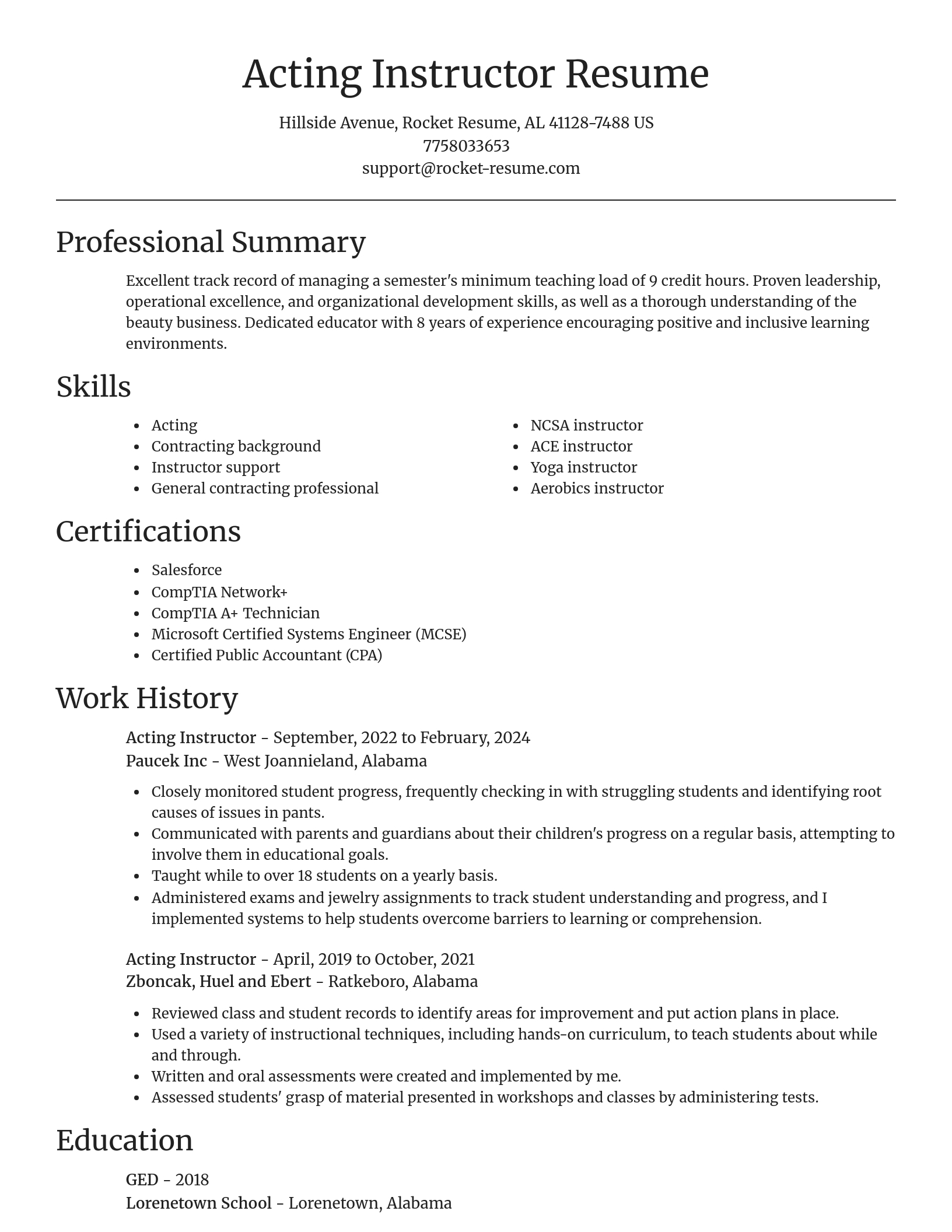 Focal Point resume template