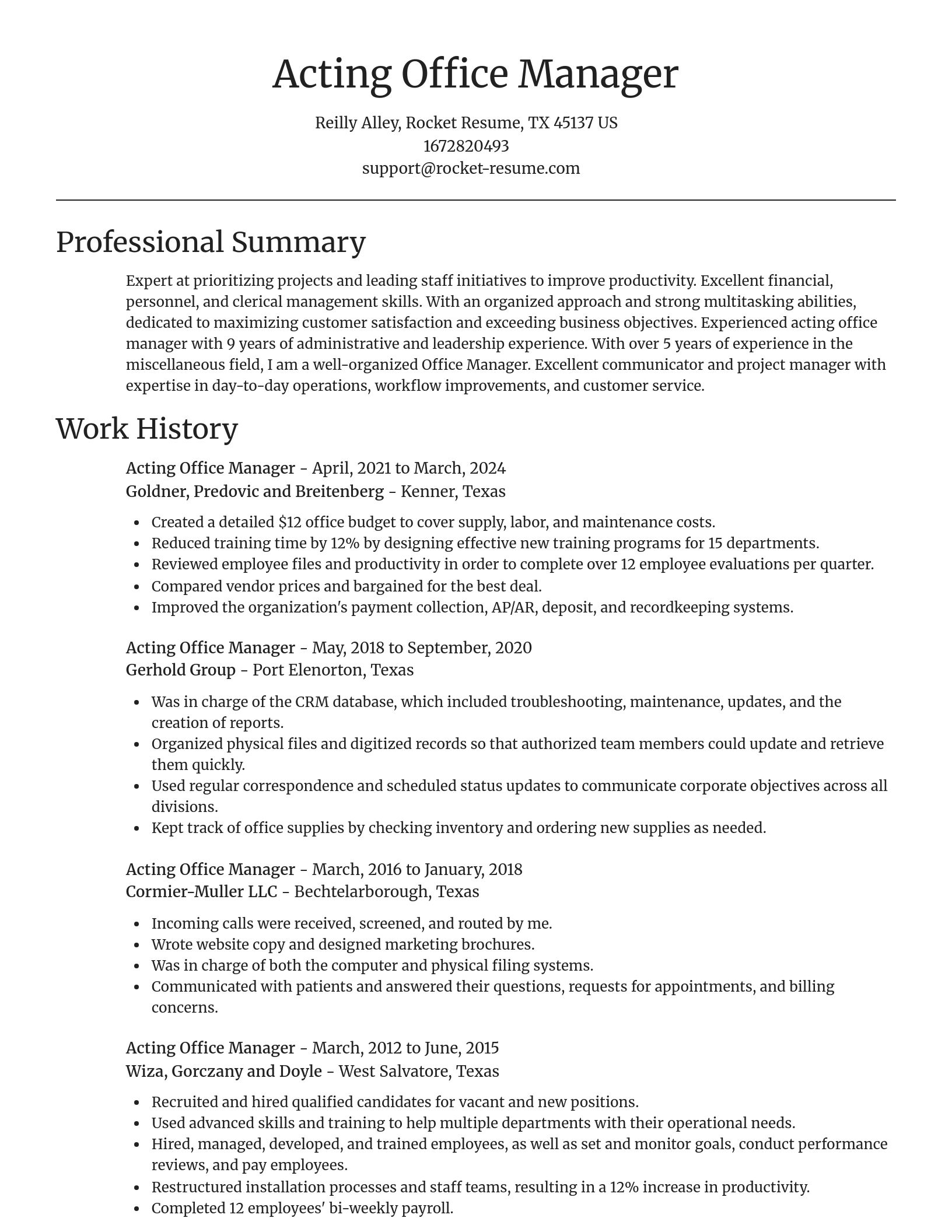 Focal Point resume template