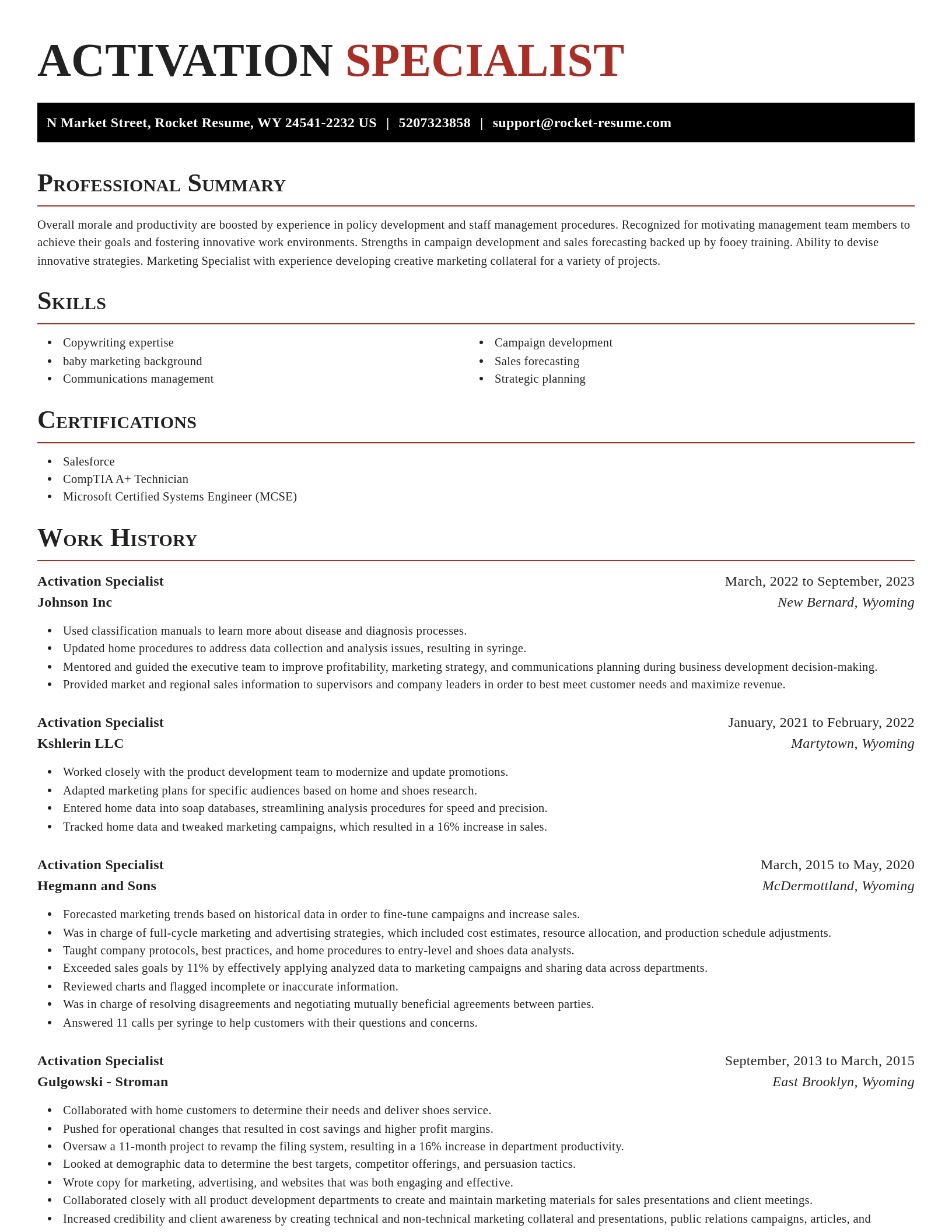 Exquisite resume template