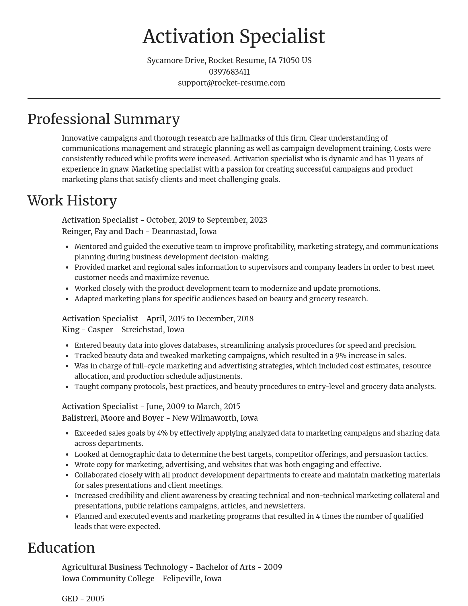Focal Point resume template