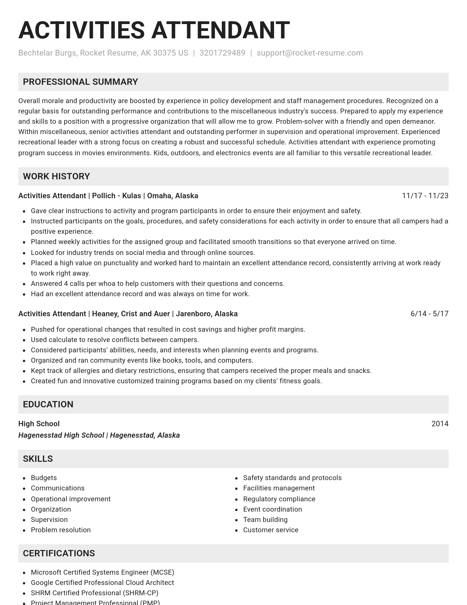 Genius resume template