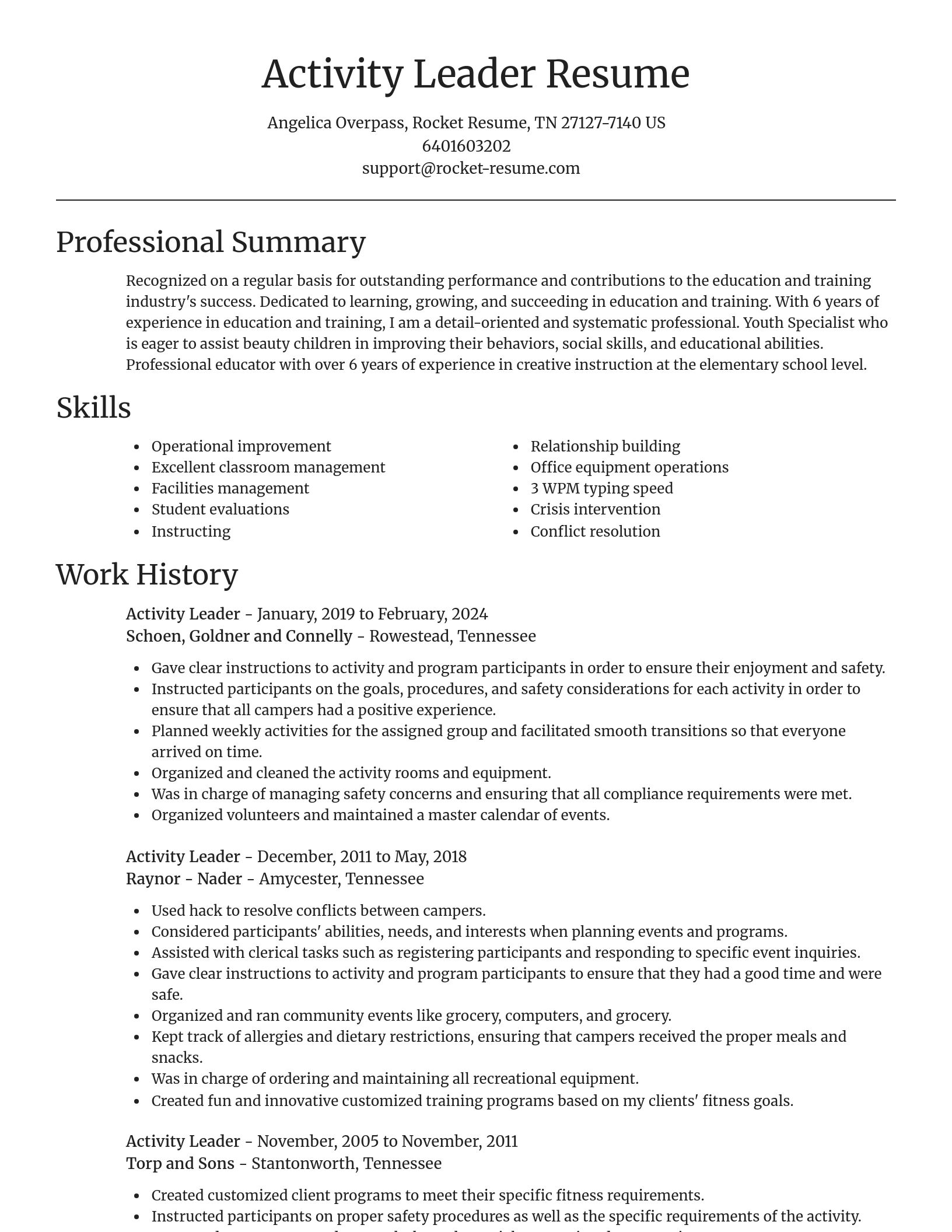 Focal Point resume template