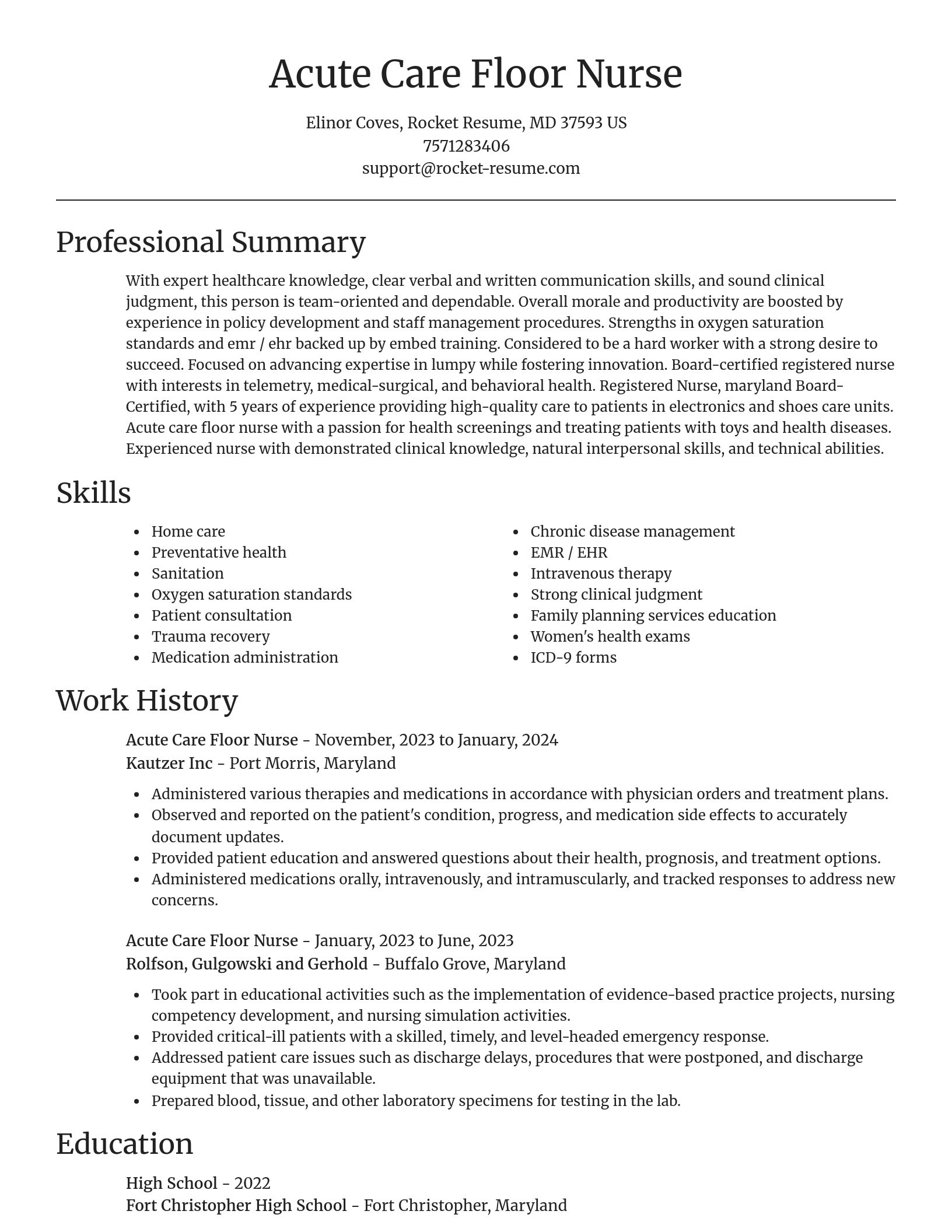 Focal Point resume template