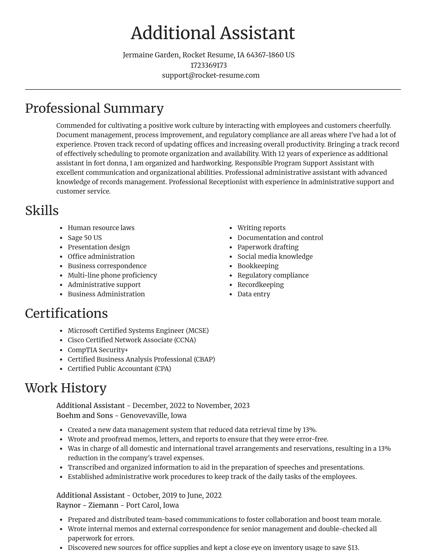 Focal Point resume template
