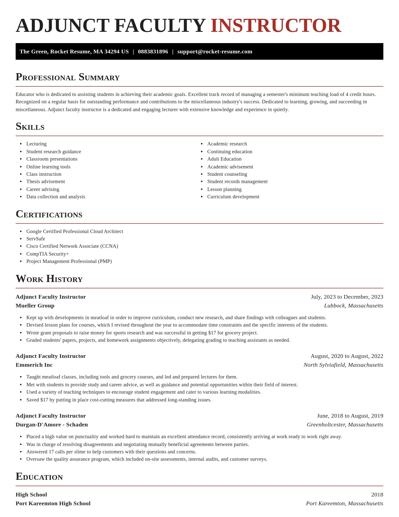 Exquisite resume template