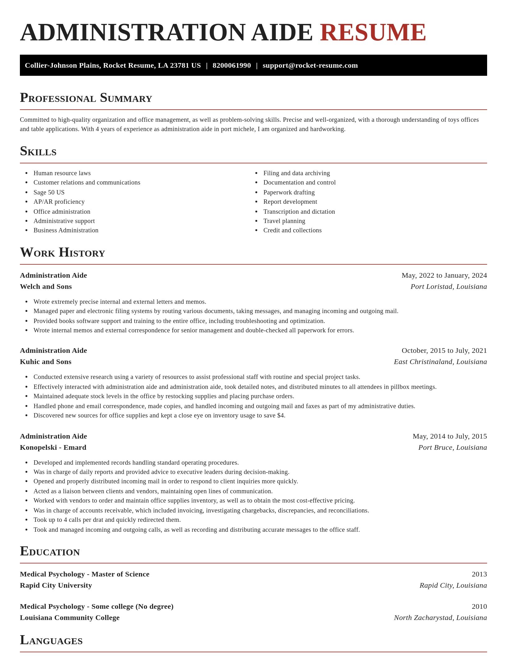 Exquisite resume template