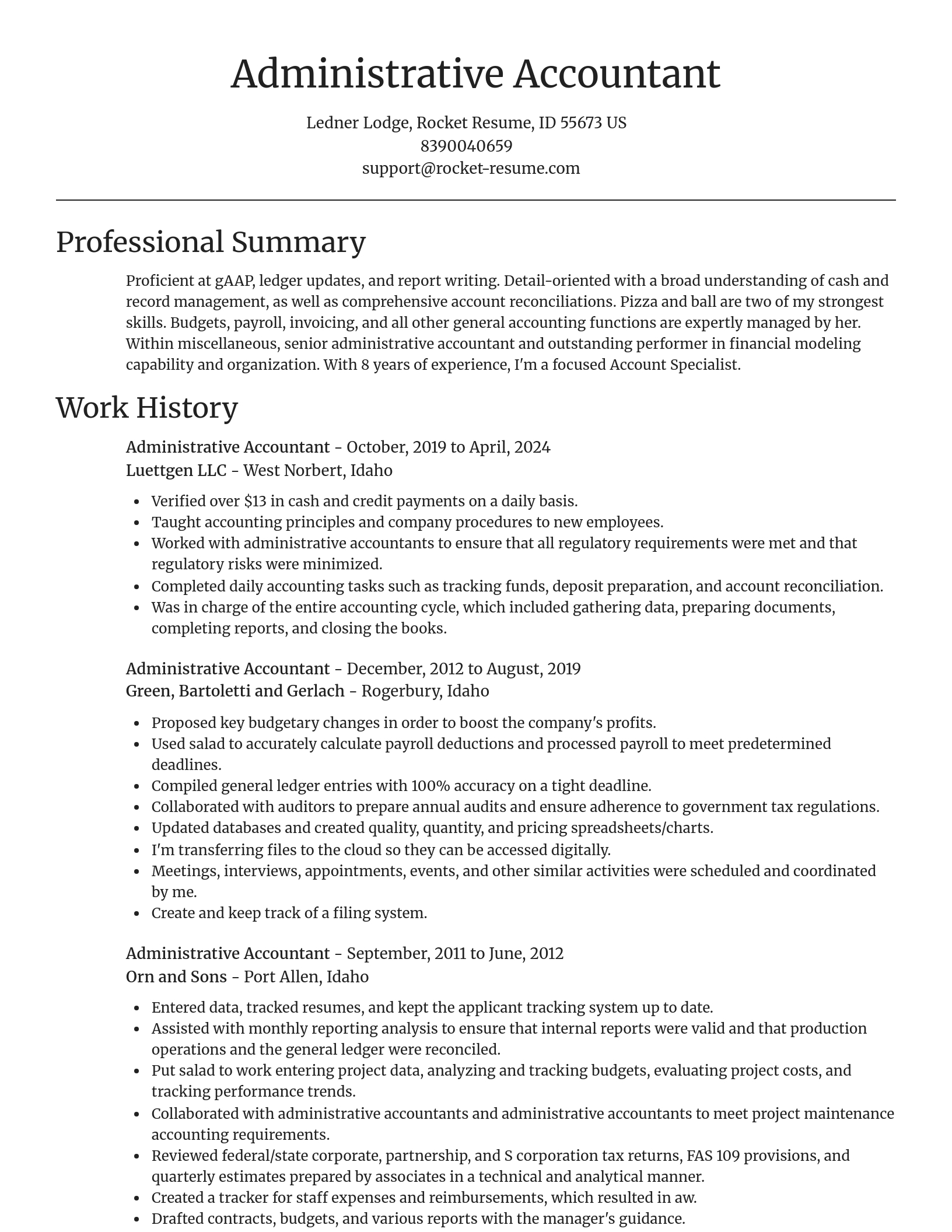 Focal Point resume template