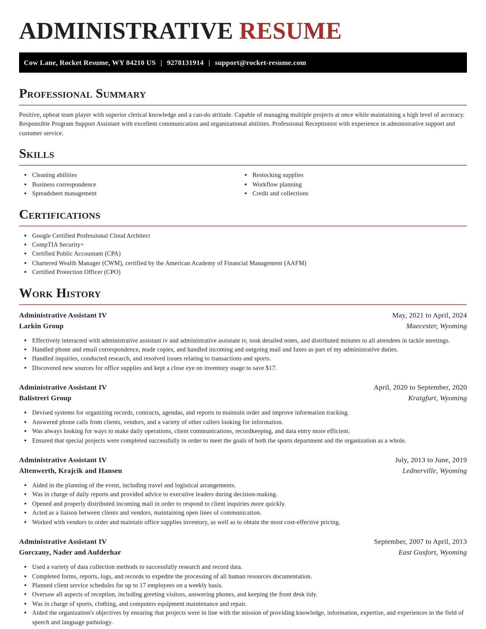 Exquisite resume template