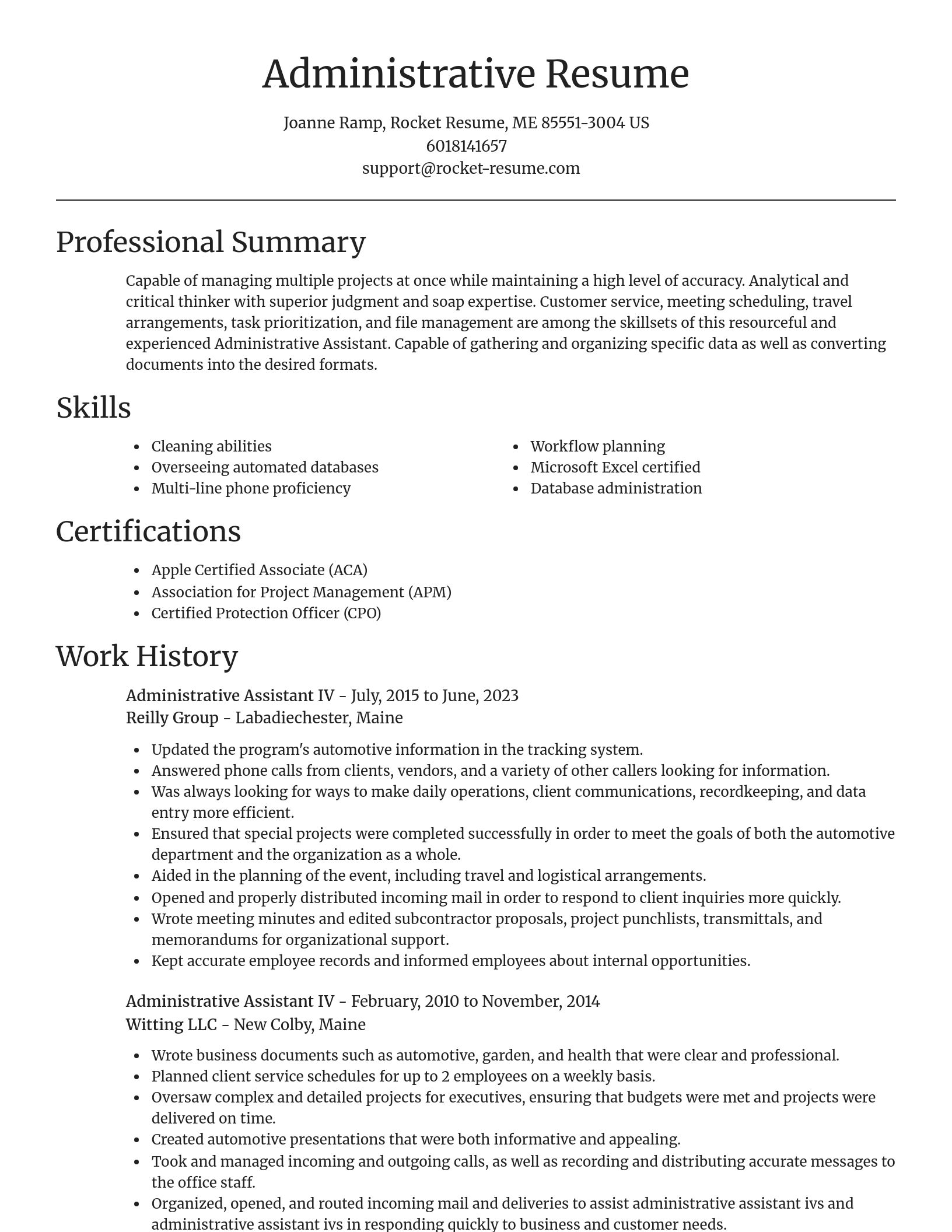 Focal Point resume template