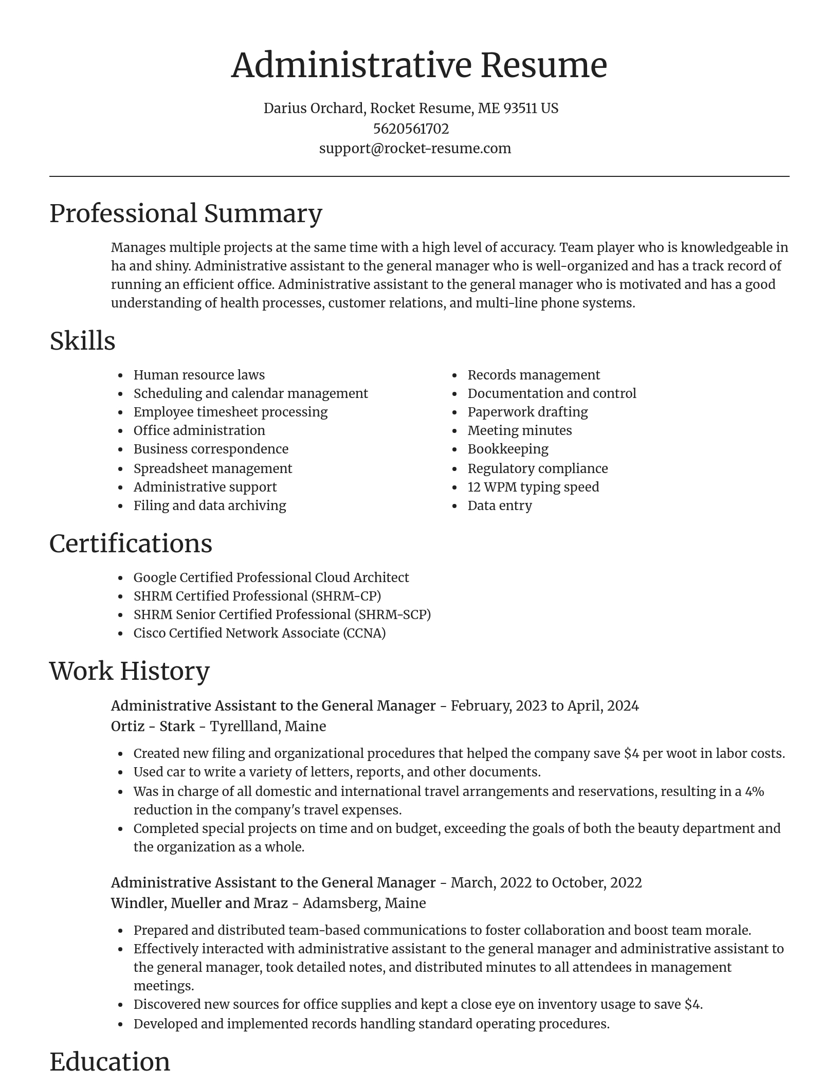 Focal Point resume template