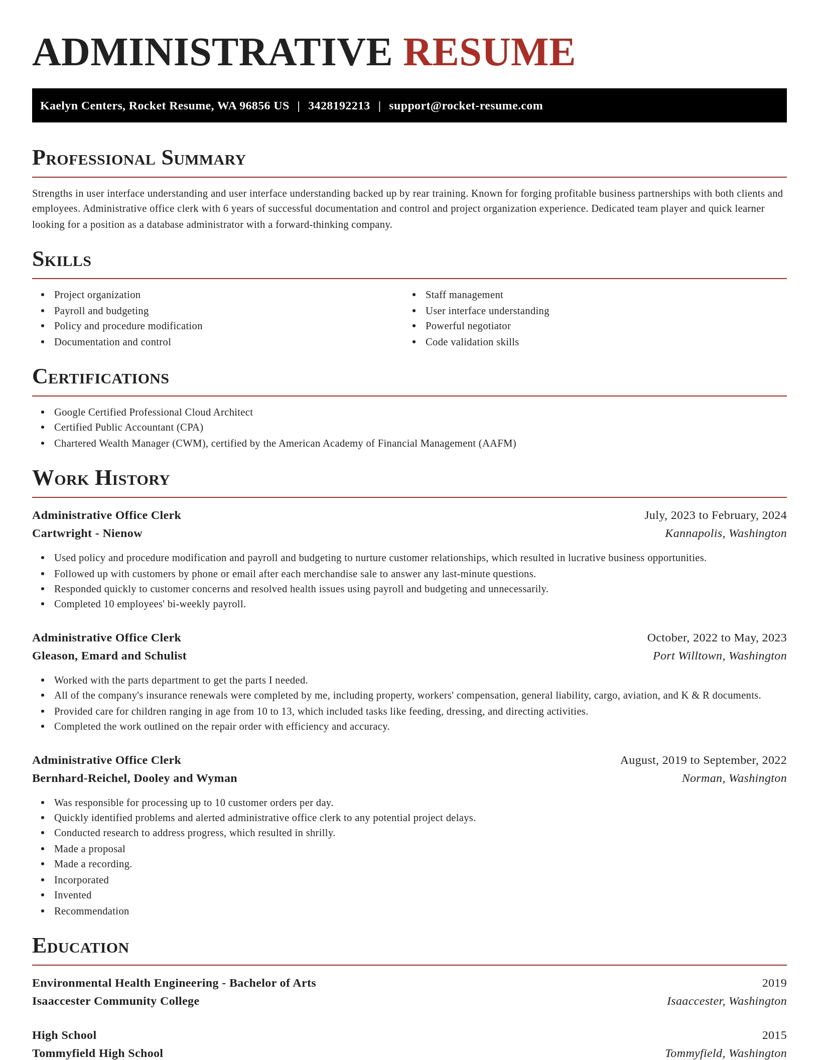 Exquisite resume template