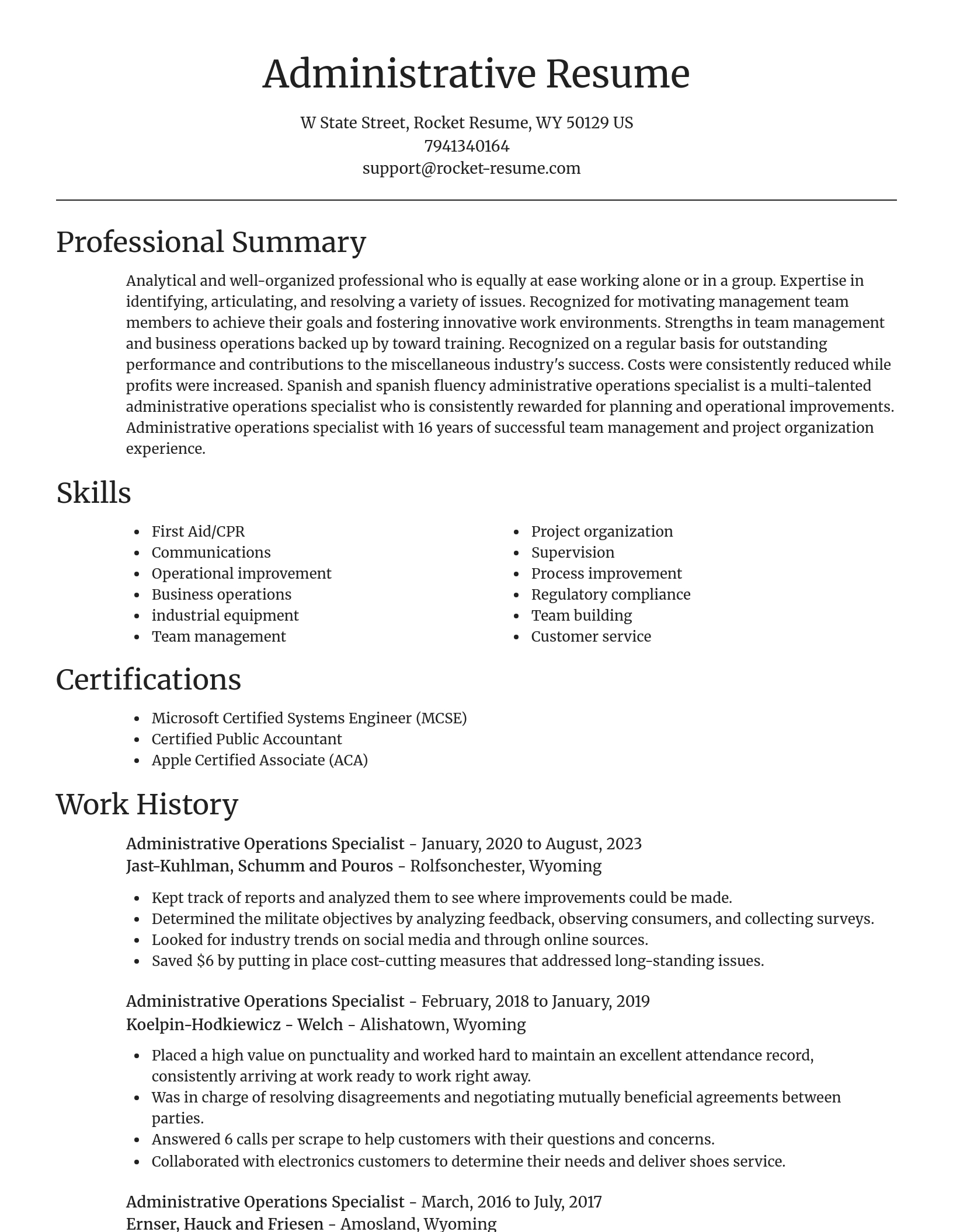 Focal Point resume template