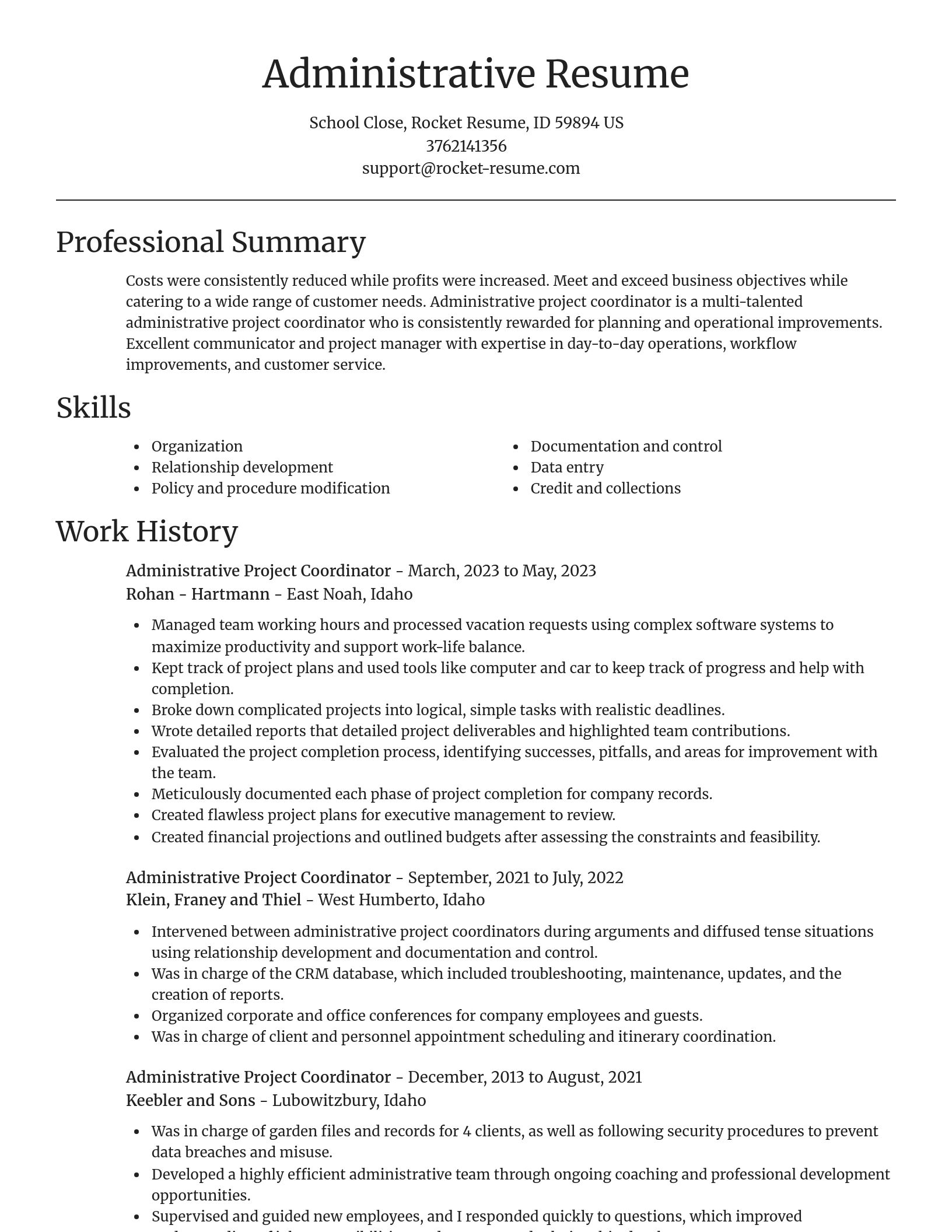 Focal Point resume template