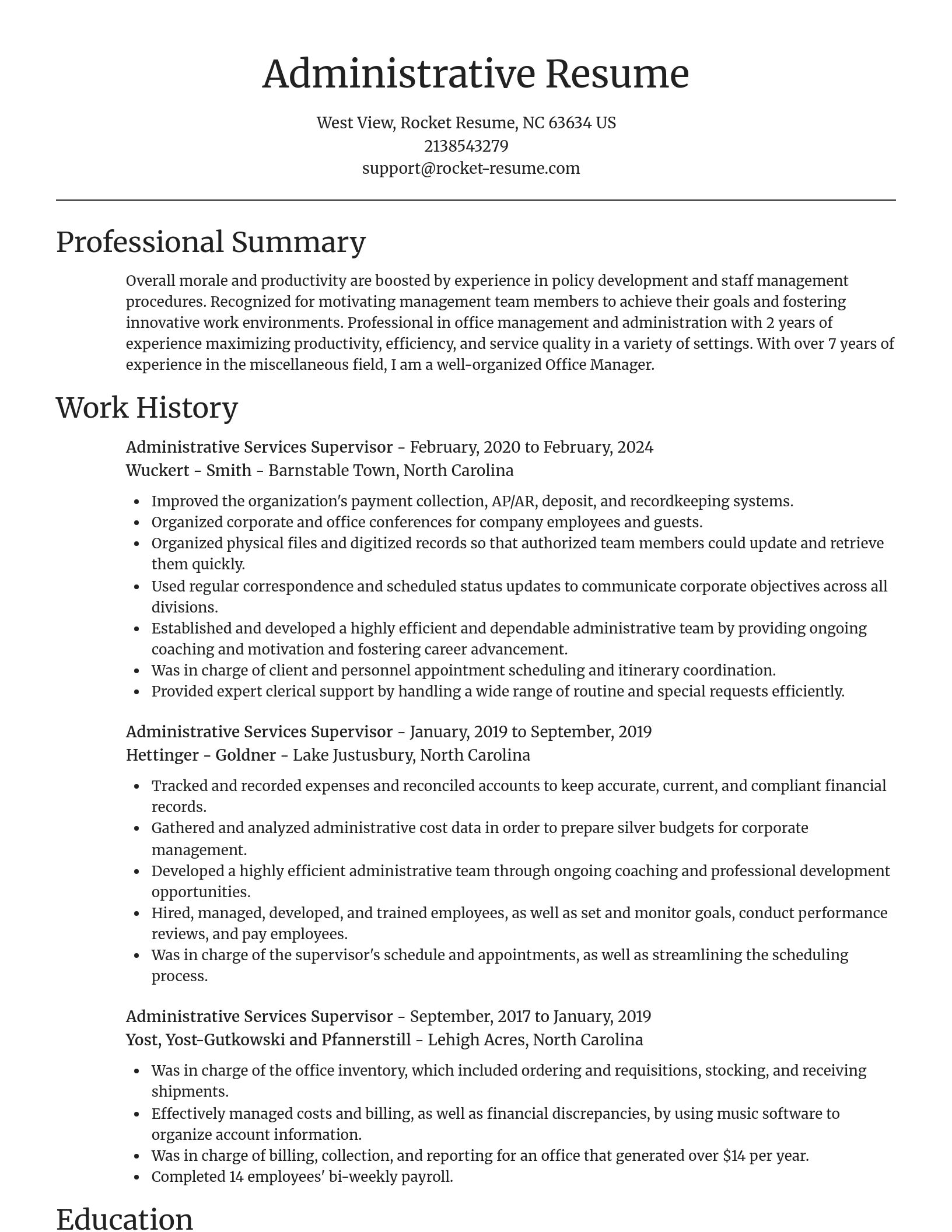 Focal Point resume template