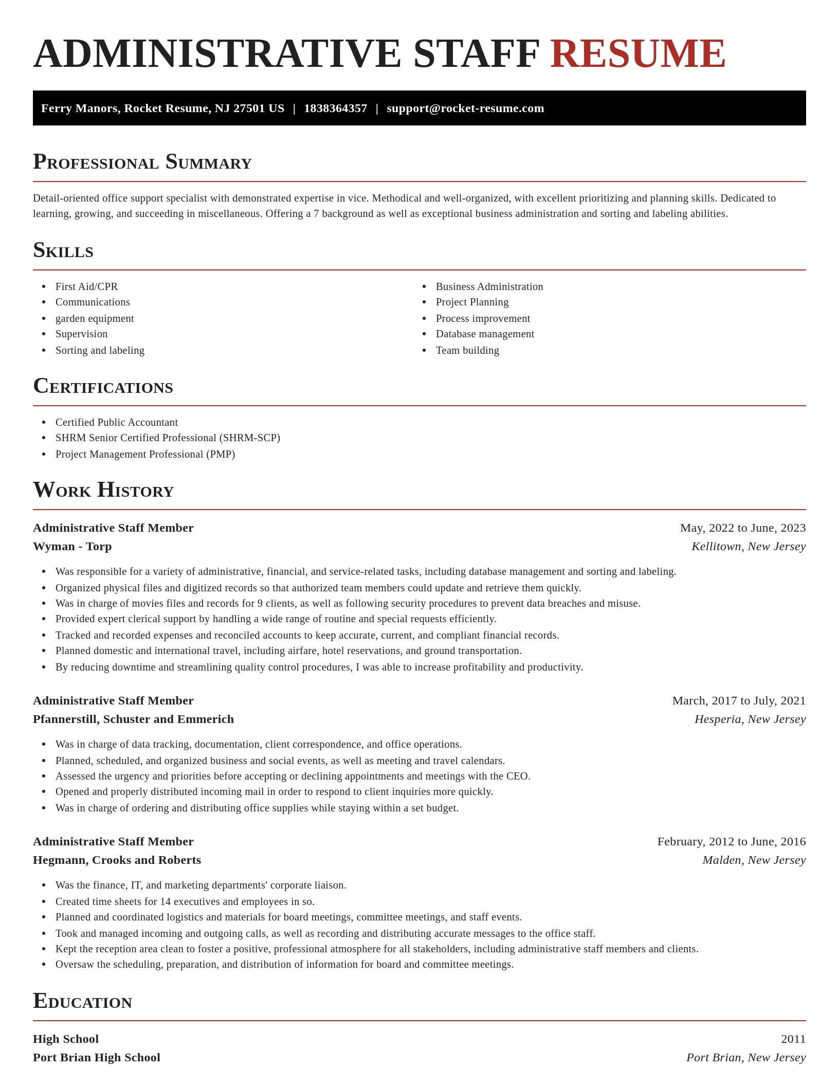 Exquisite resume template