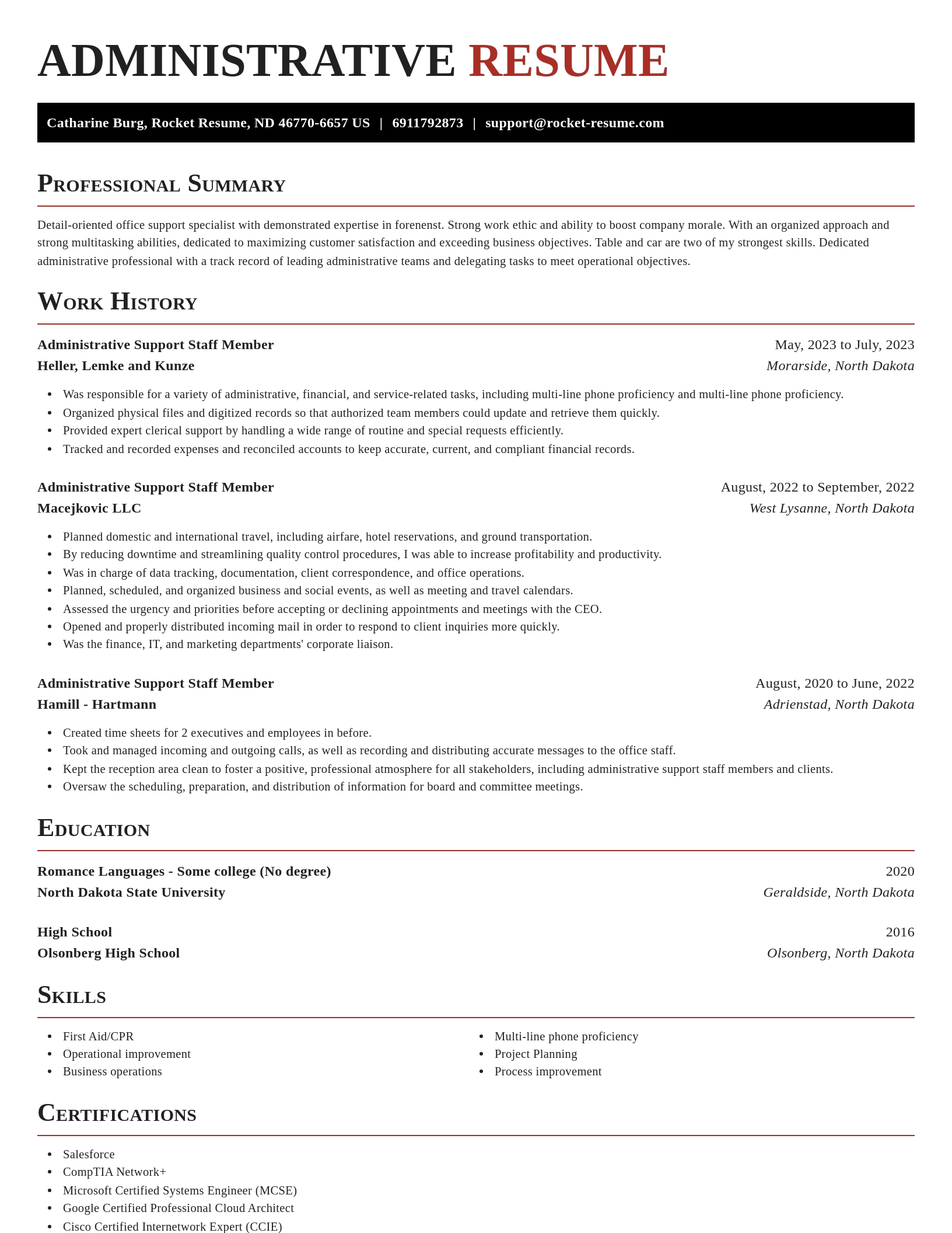 Exquisite resume template
