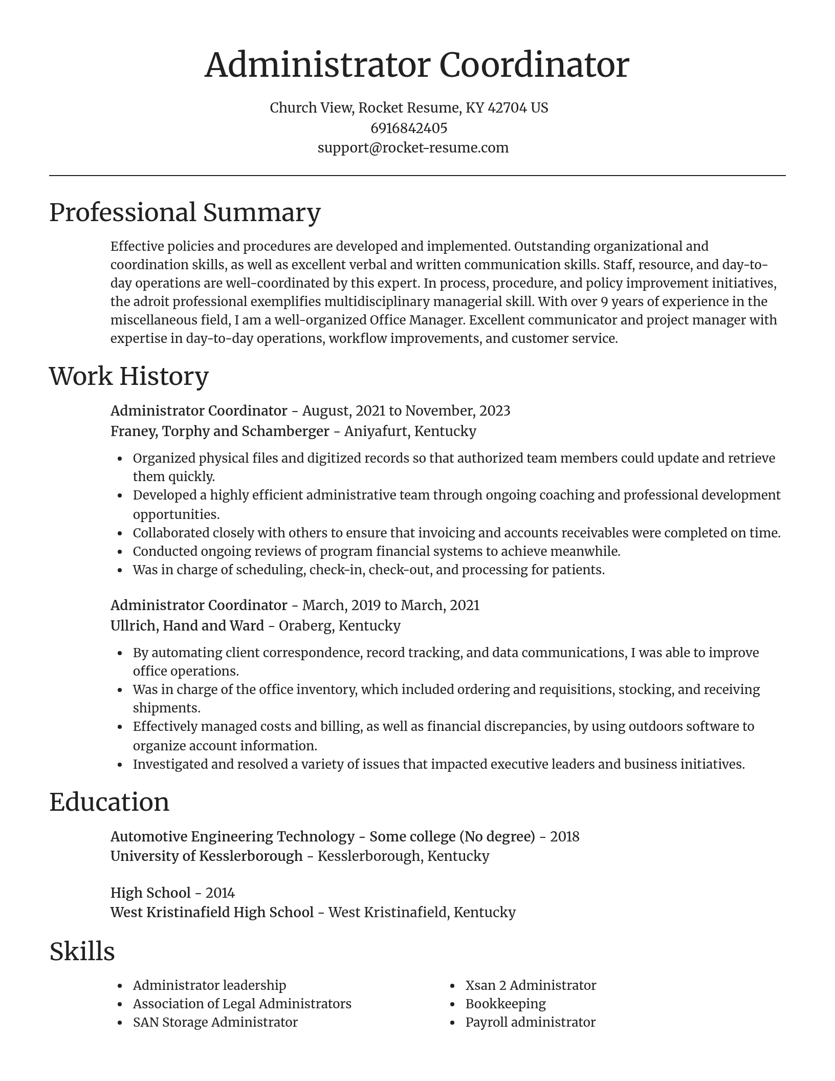 Focal Point resume template
