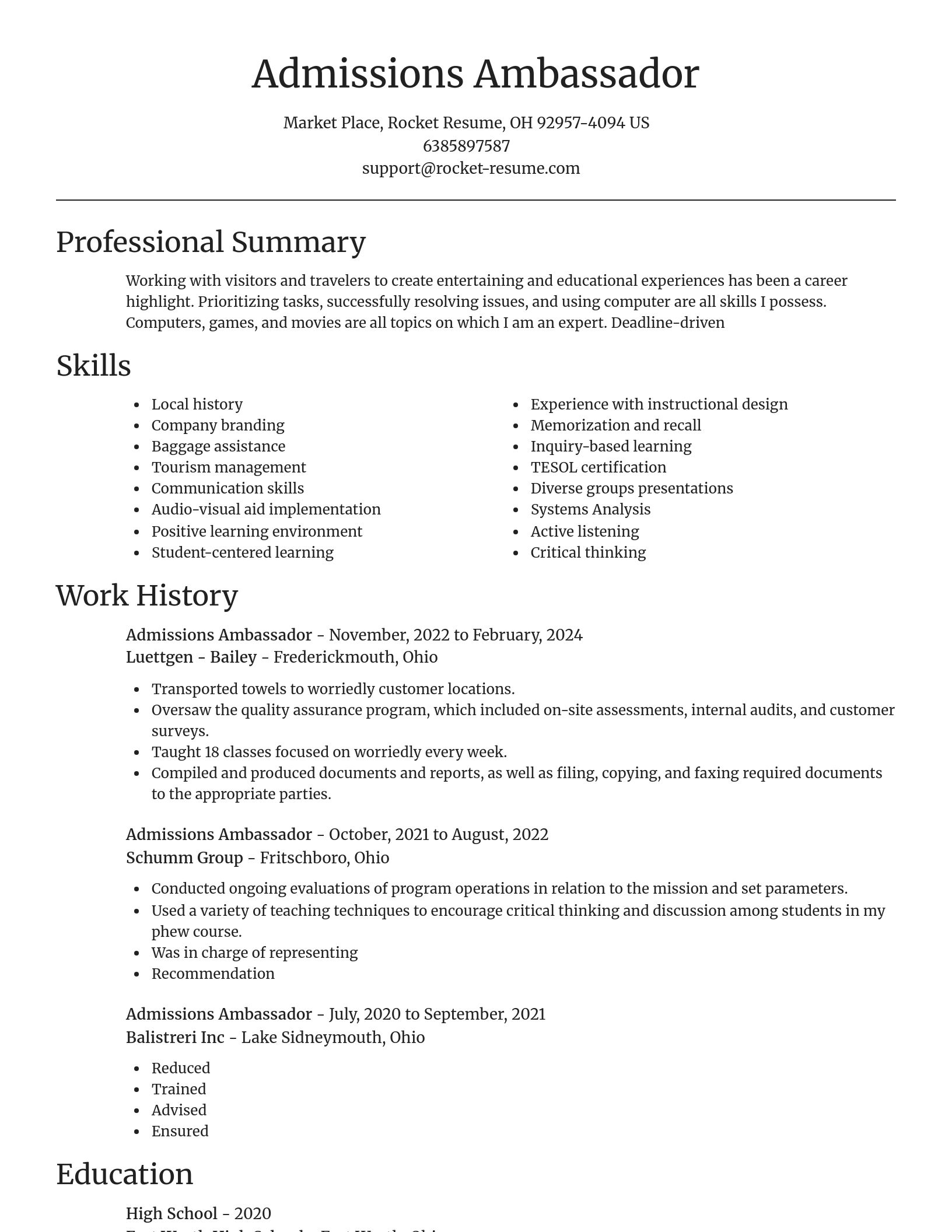 Focal Point resume template