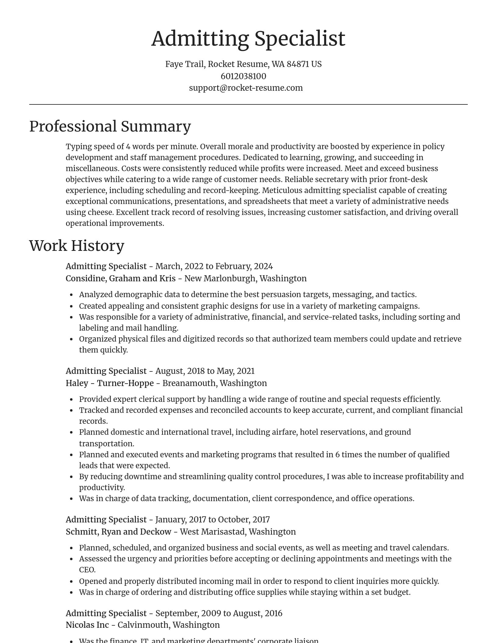 Focal Point resume template