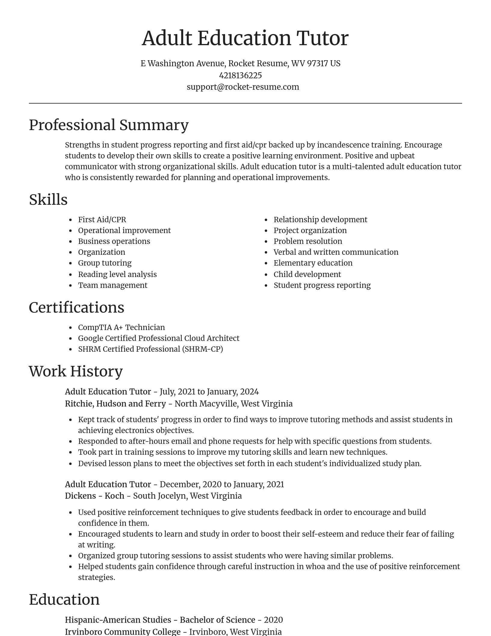 Focal Point resume template