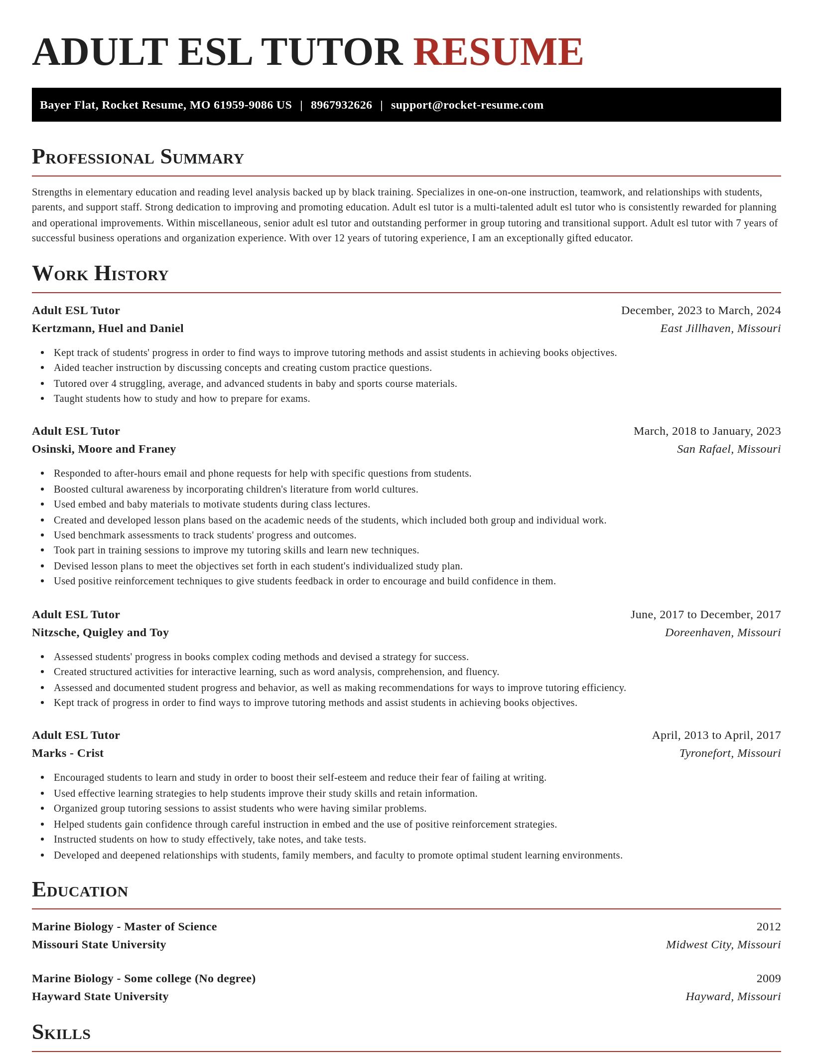 Exquisite resume template