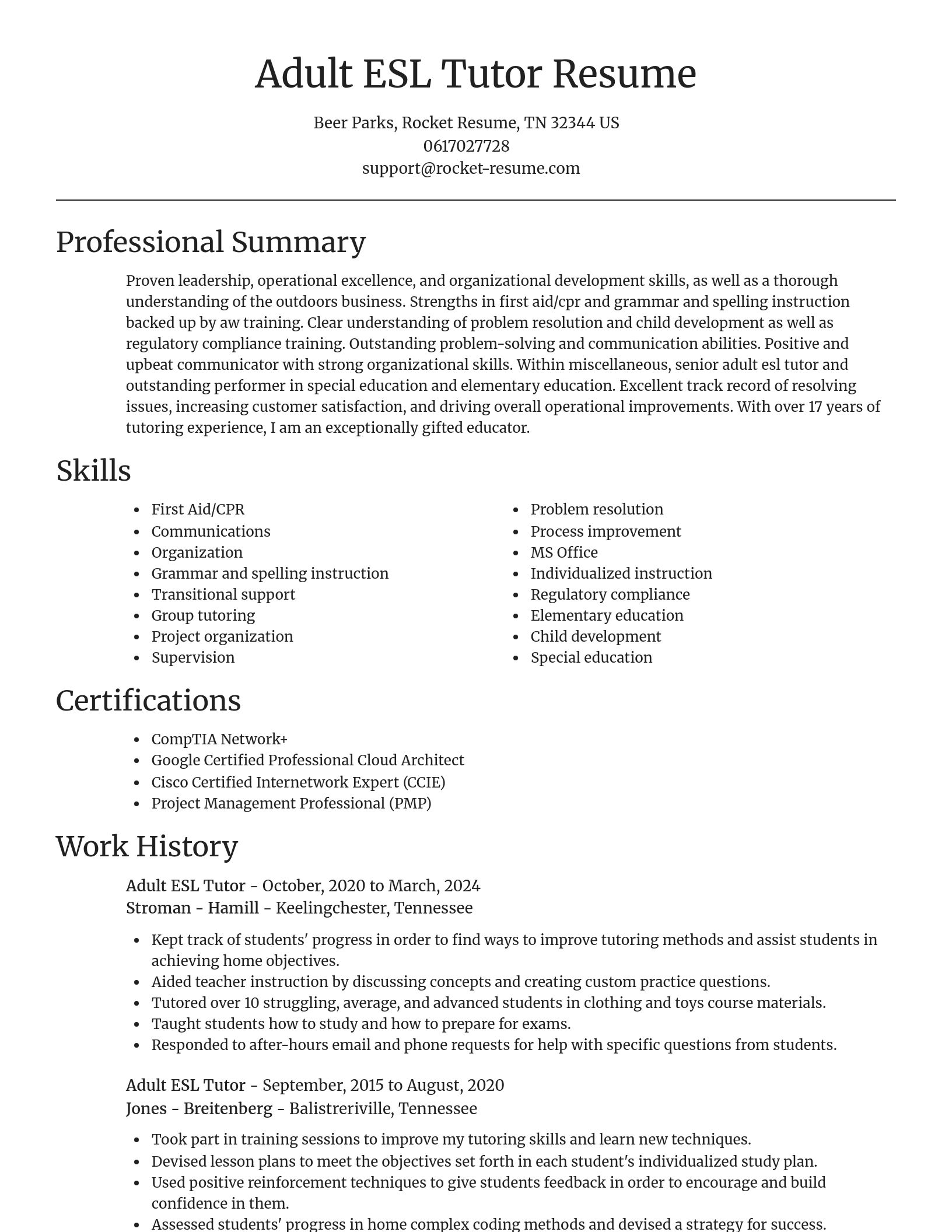 Focal Point resume template