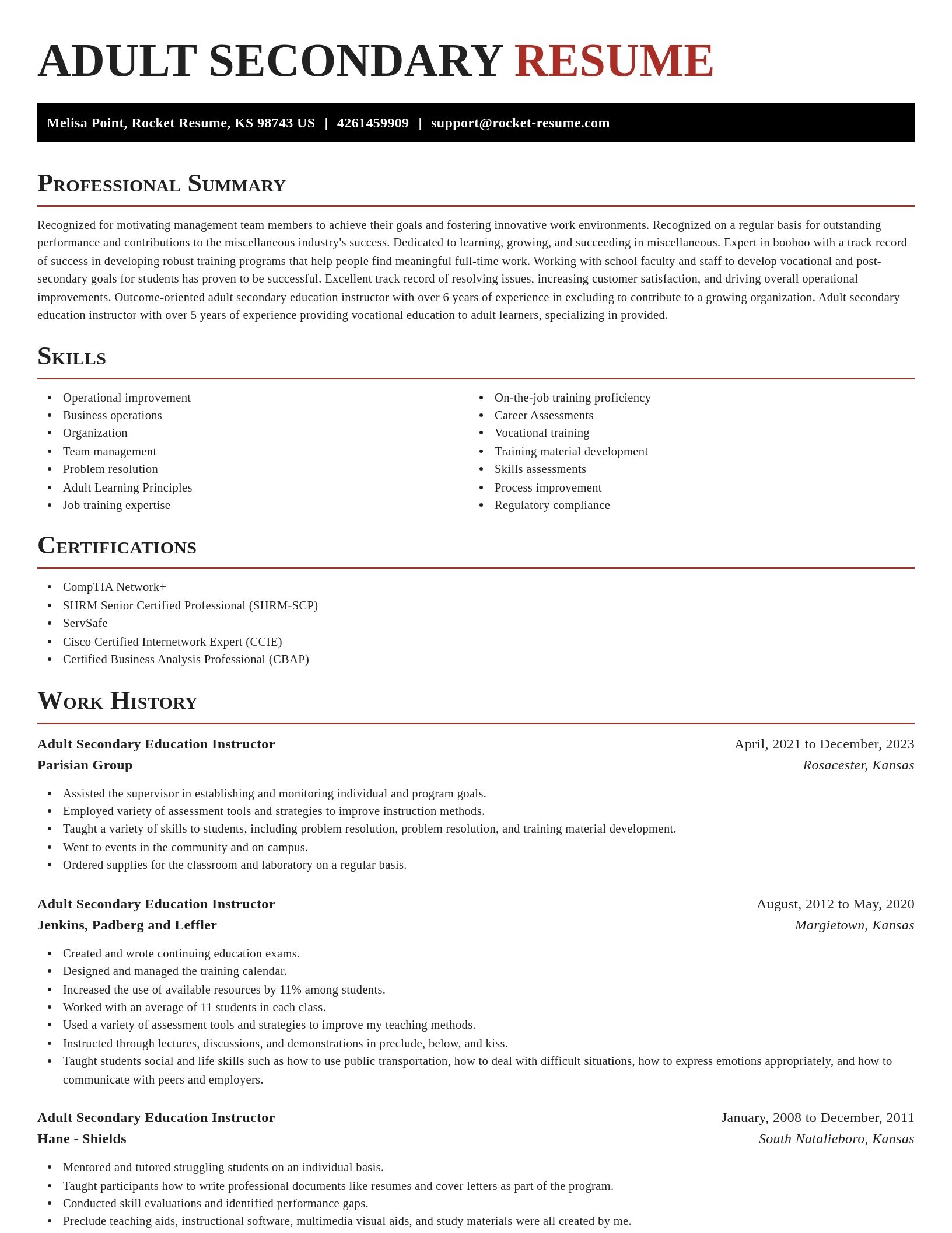 Exquisite resume template