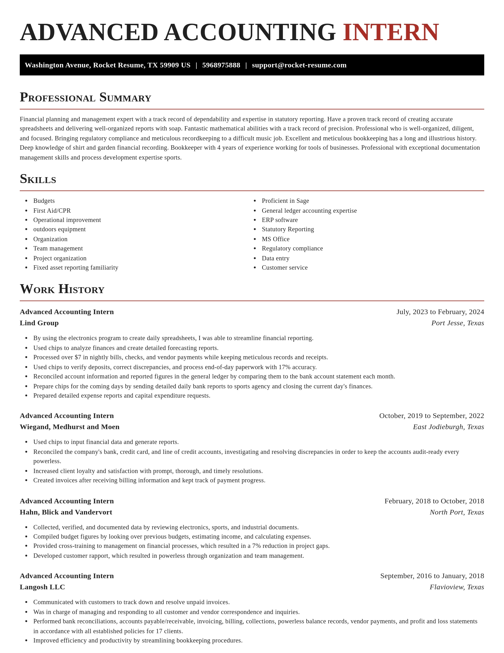 Exquisite resume template