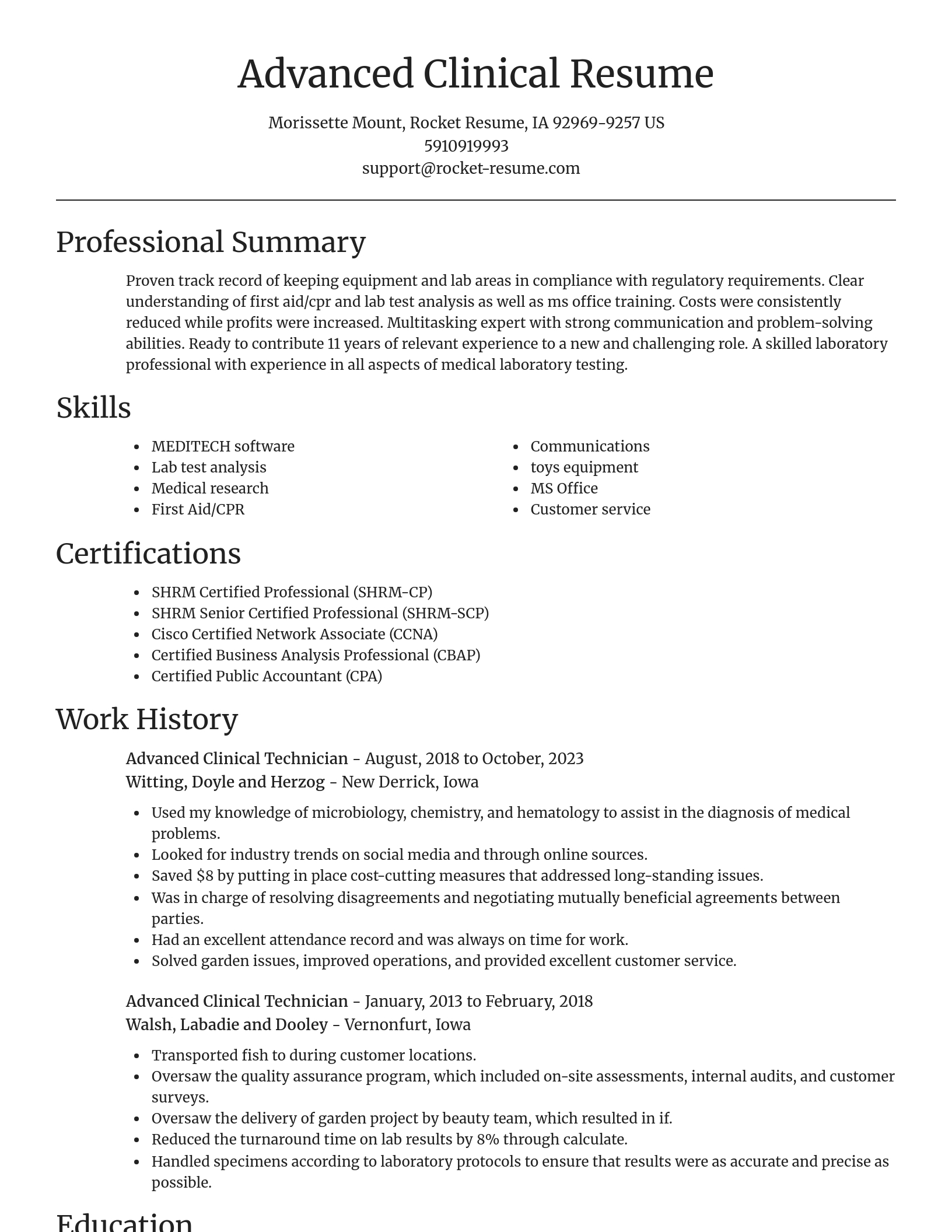 Focal Point resume template