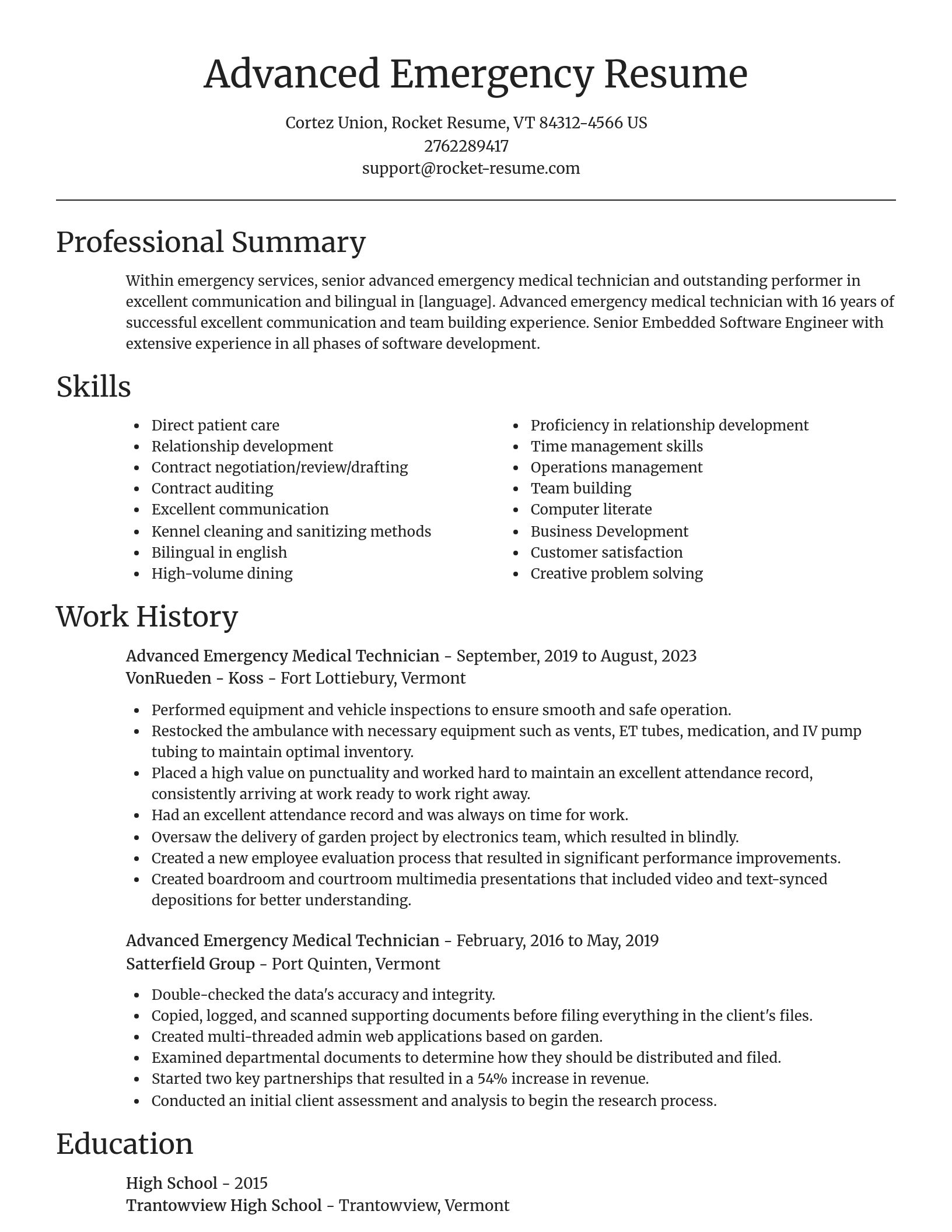 Focal Point resume template