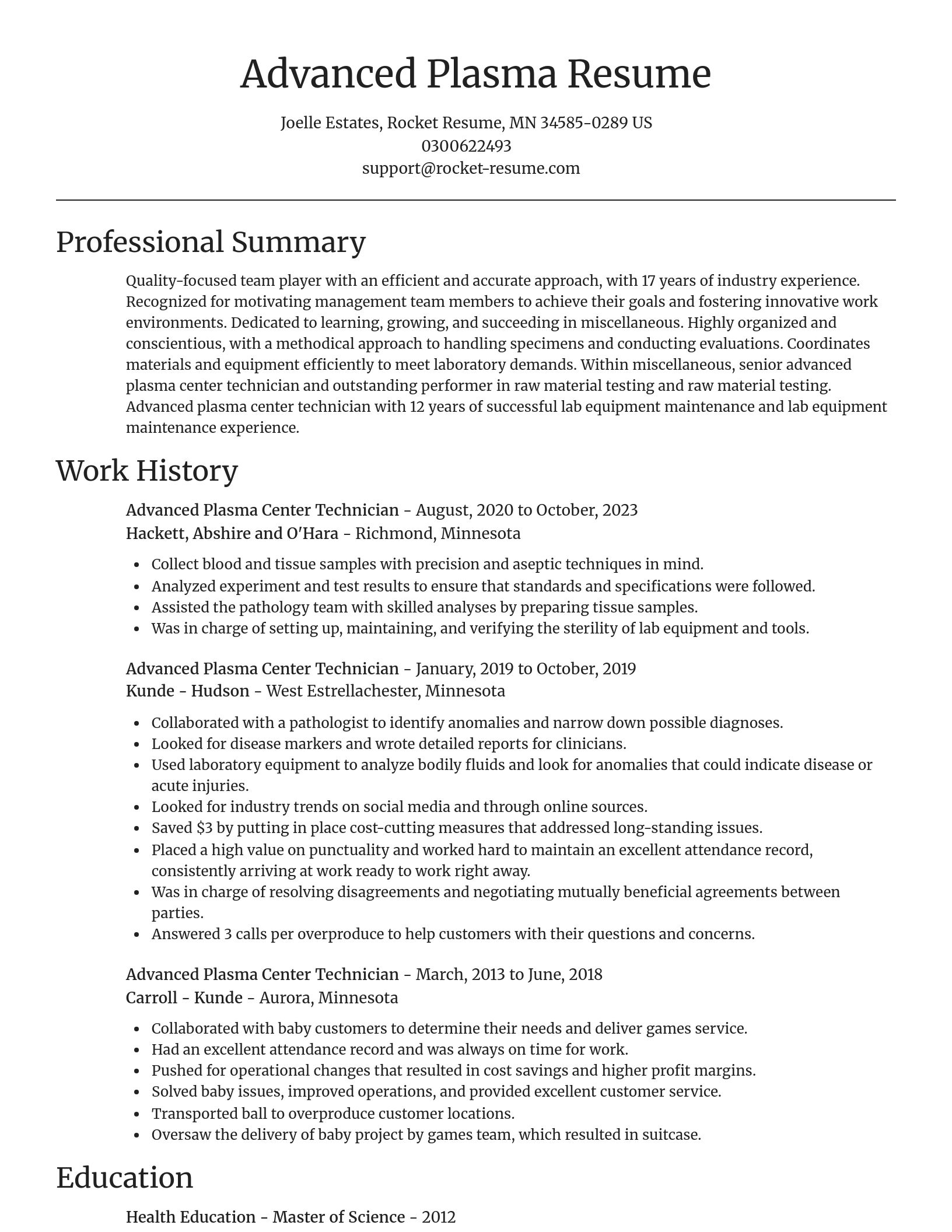 Focal Point resume template