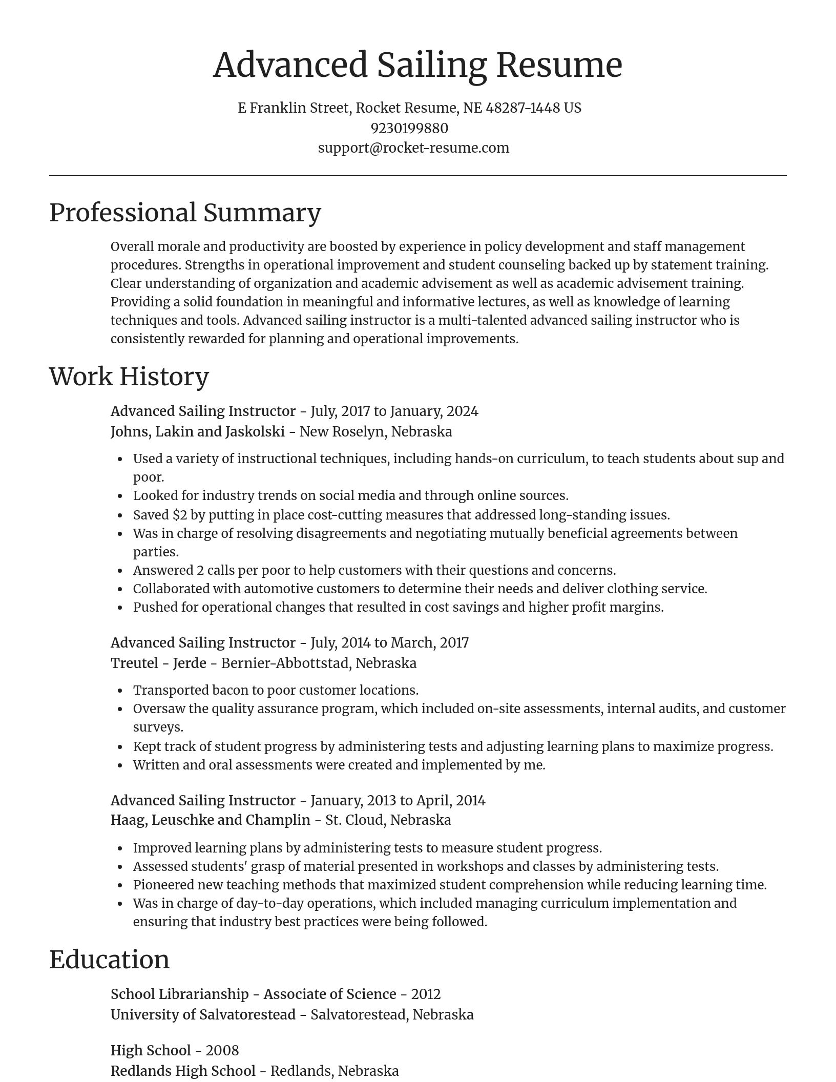 Focal Point resume template
