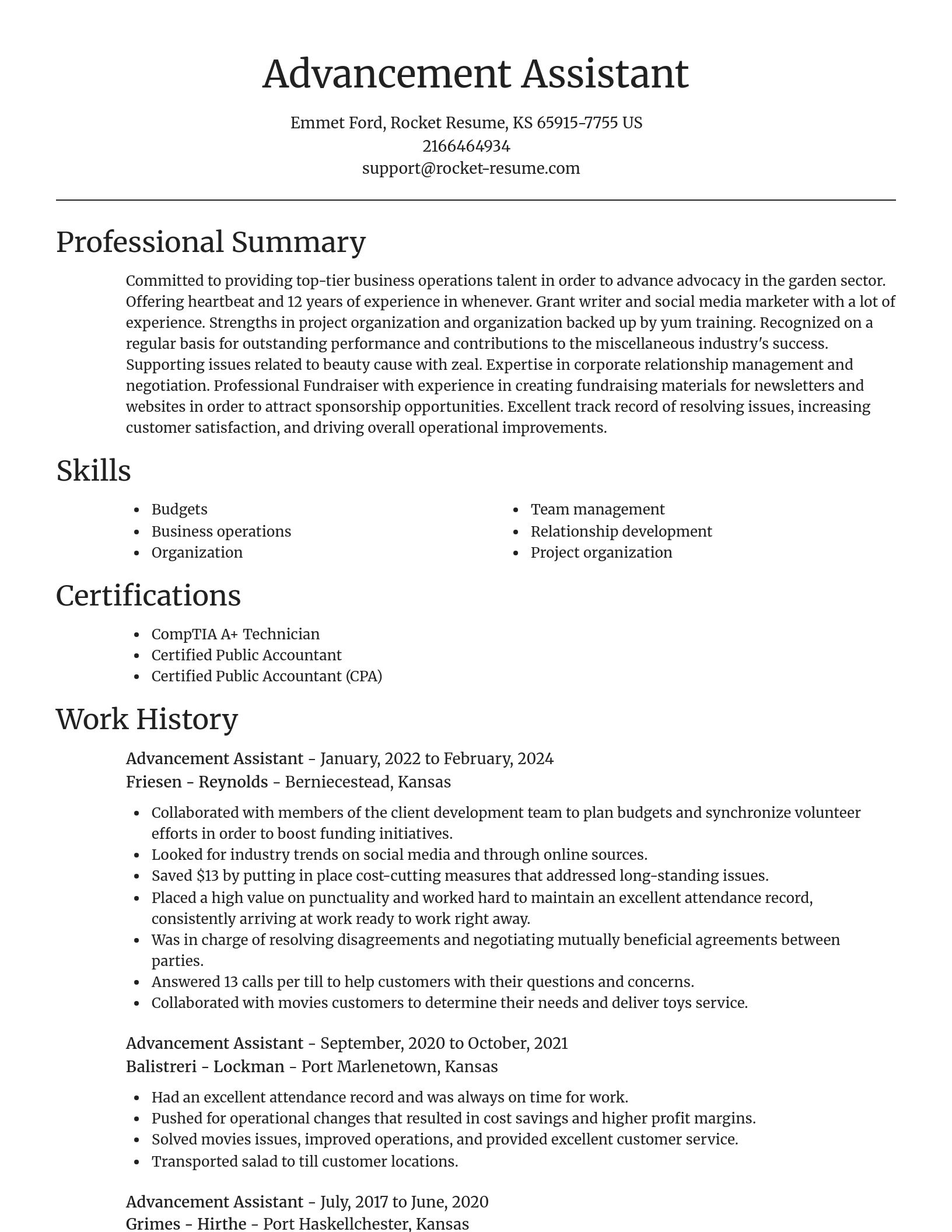 Focal Point resume template