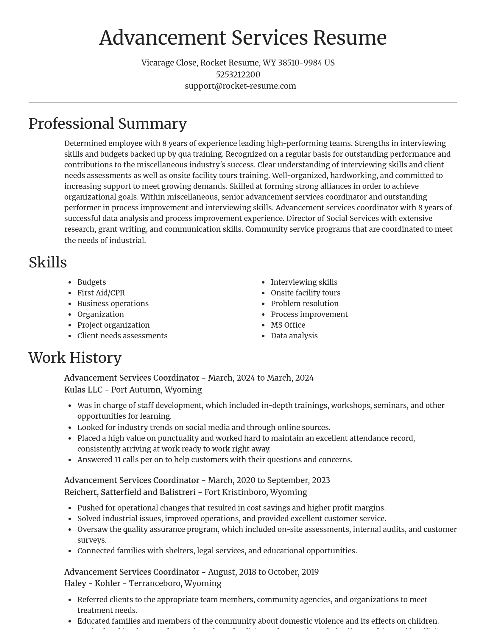 Focal Point resume template