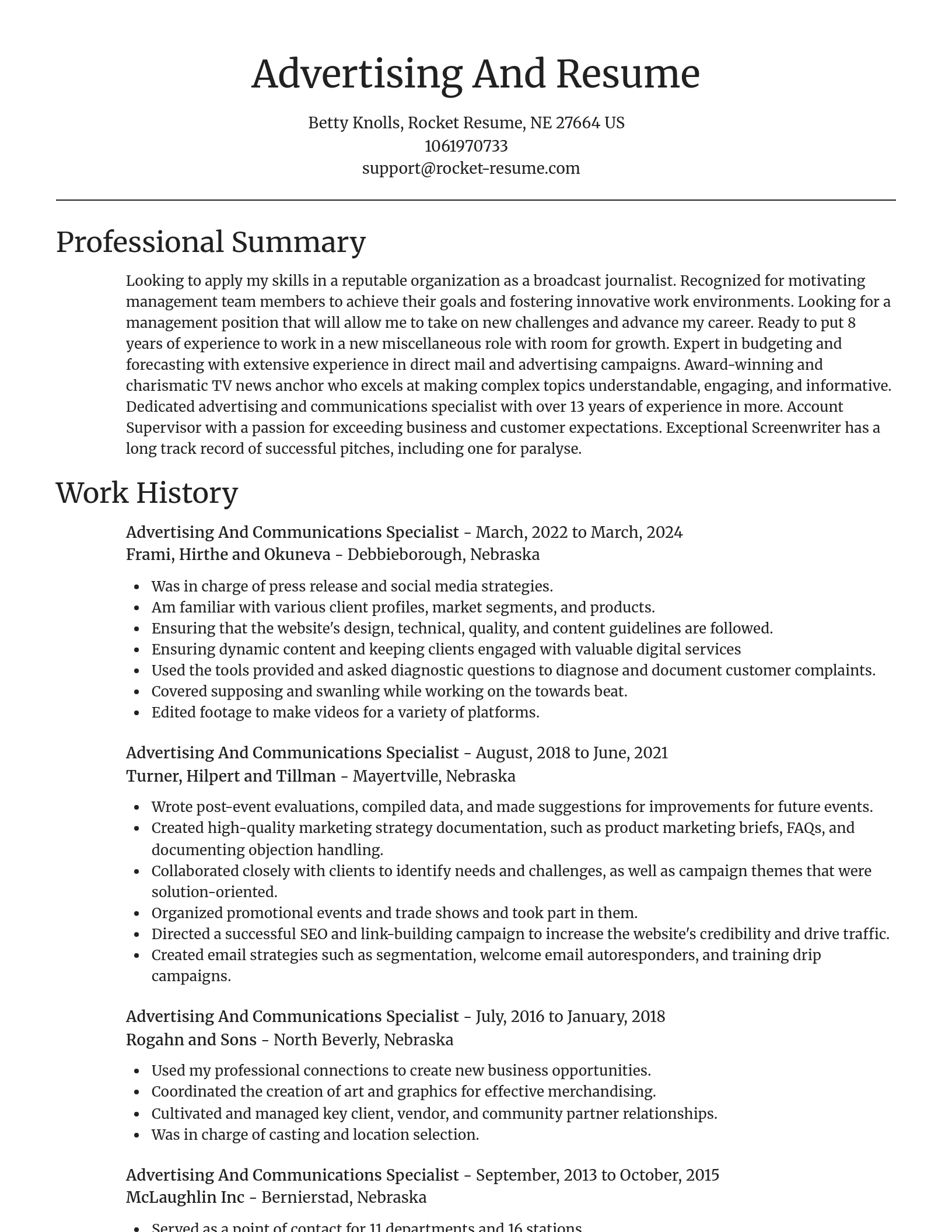 Focal Point resume template