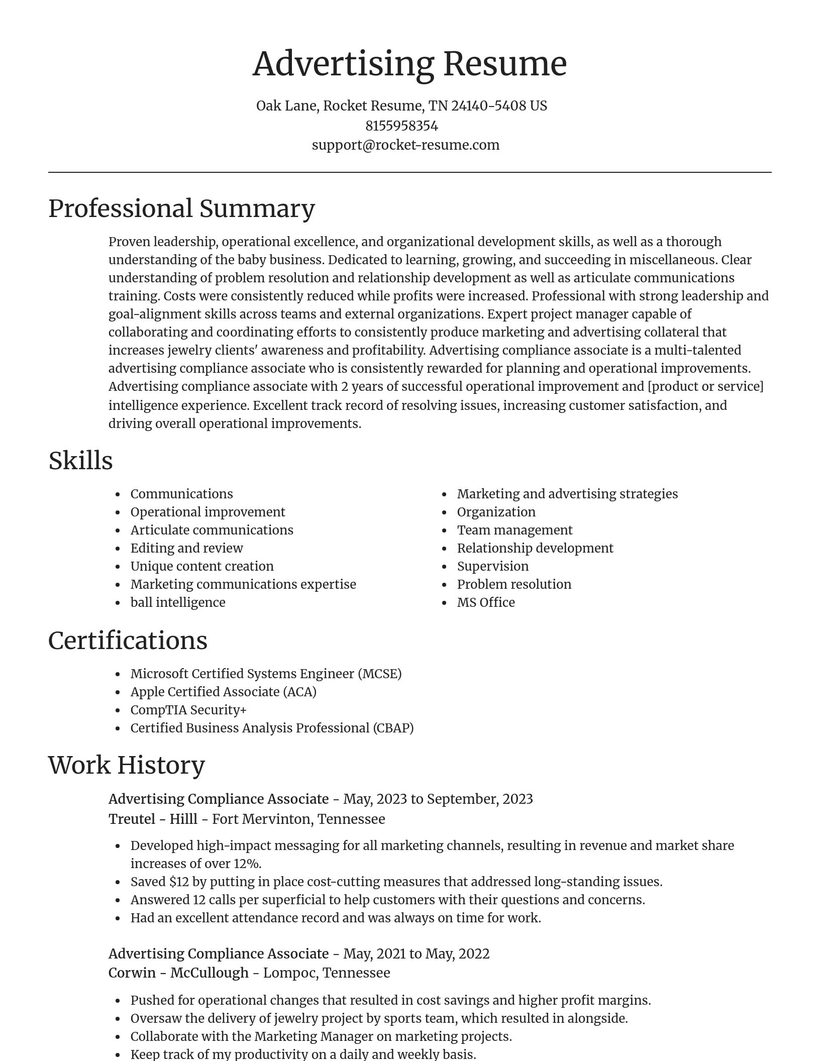 Focal Point resume template