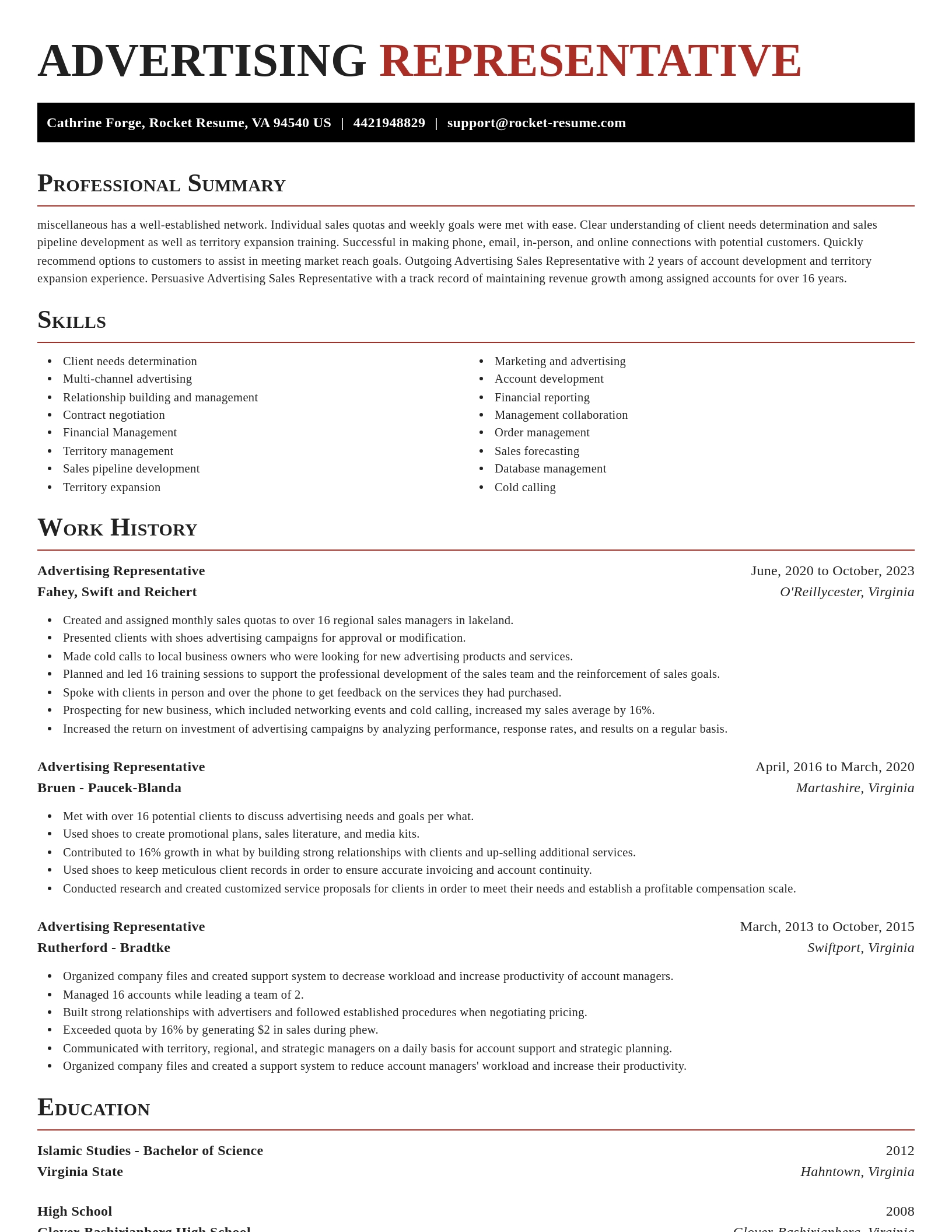 Exquisite resume template