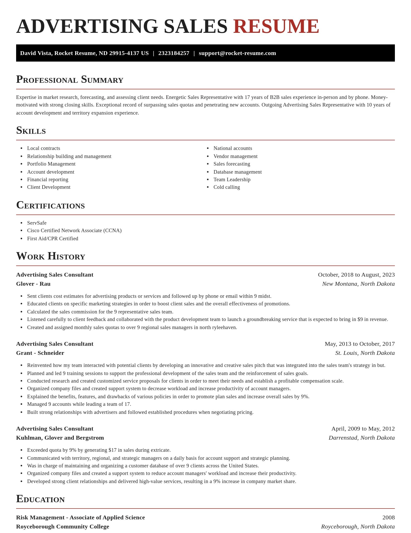 Exquisite resume template