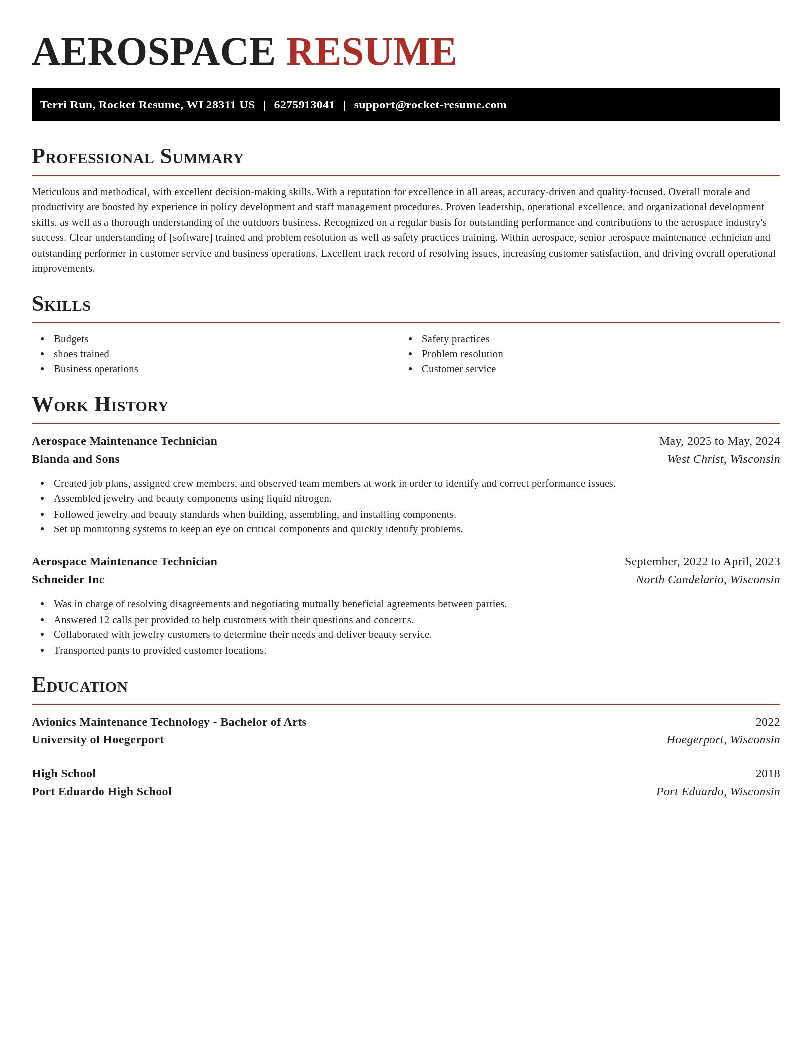 Exquisite resume template