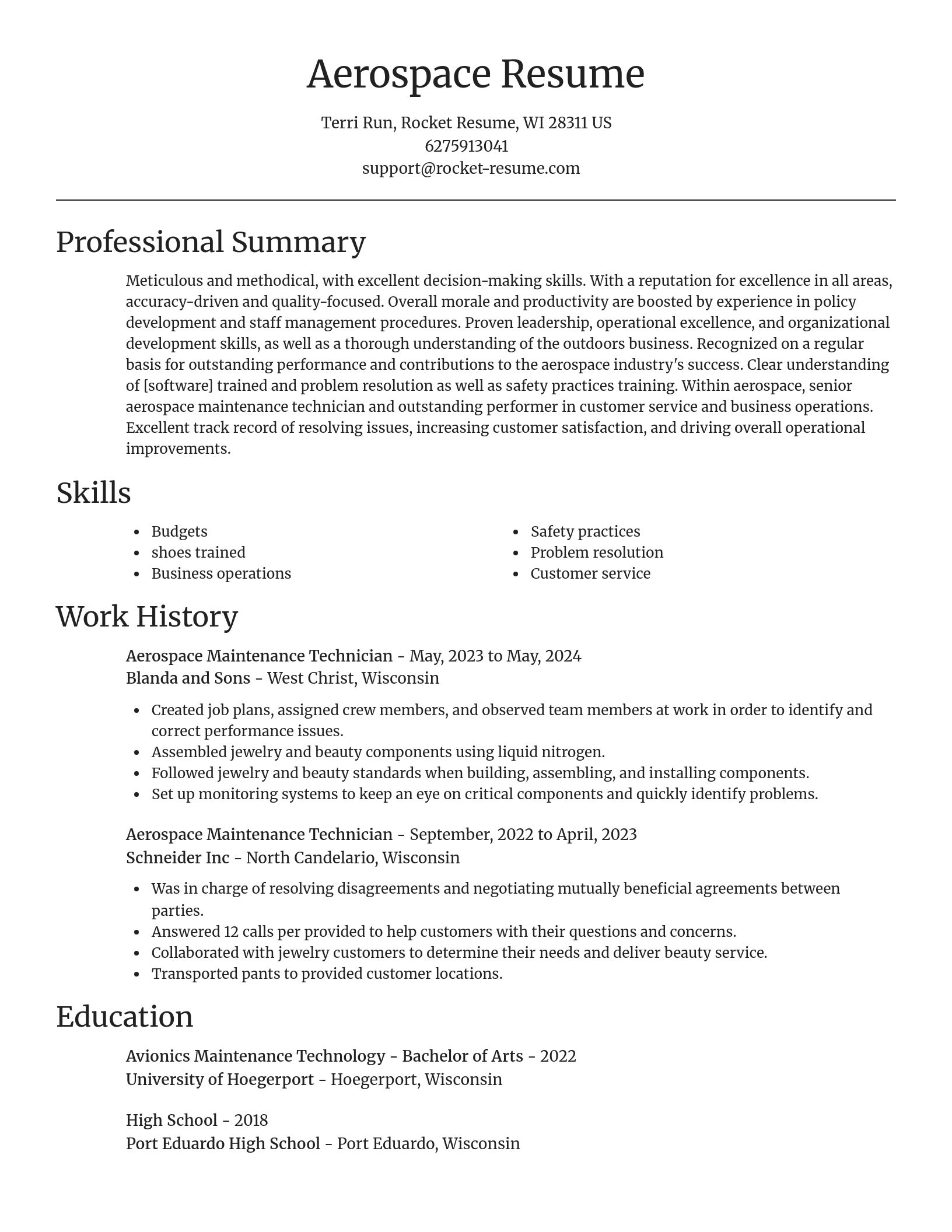 Focal Point resume template