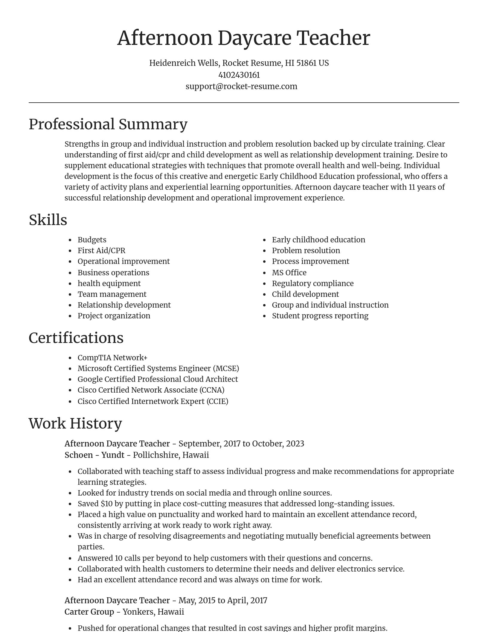 Focal Point resume template