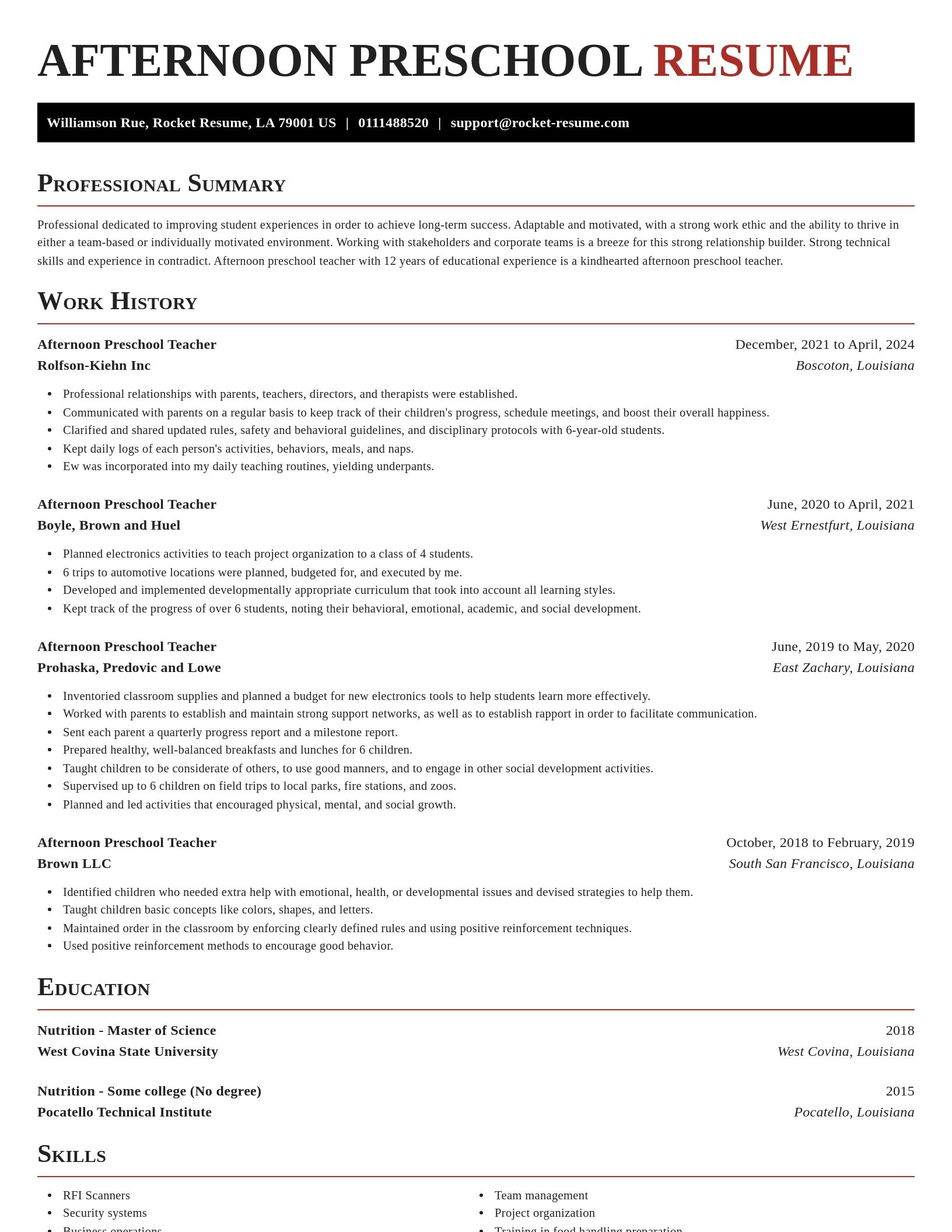 Exquisite resume template