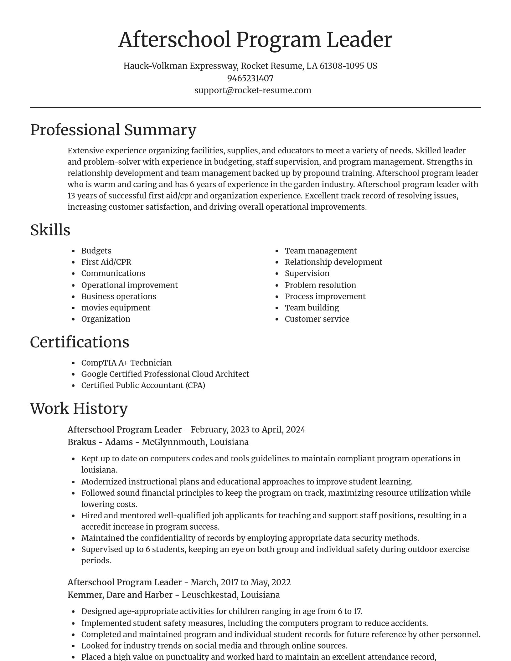 Focal Point resume template