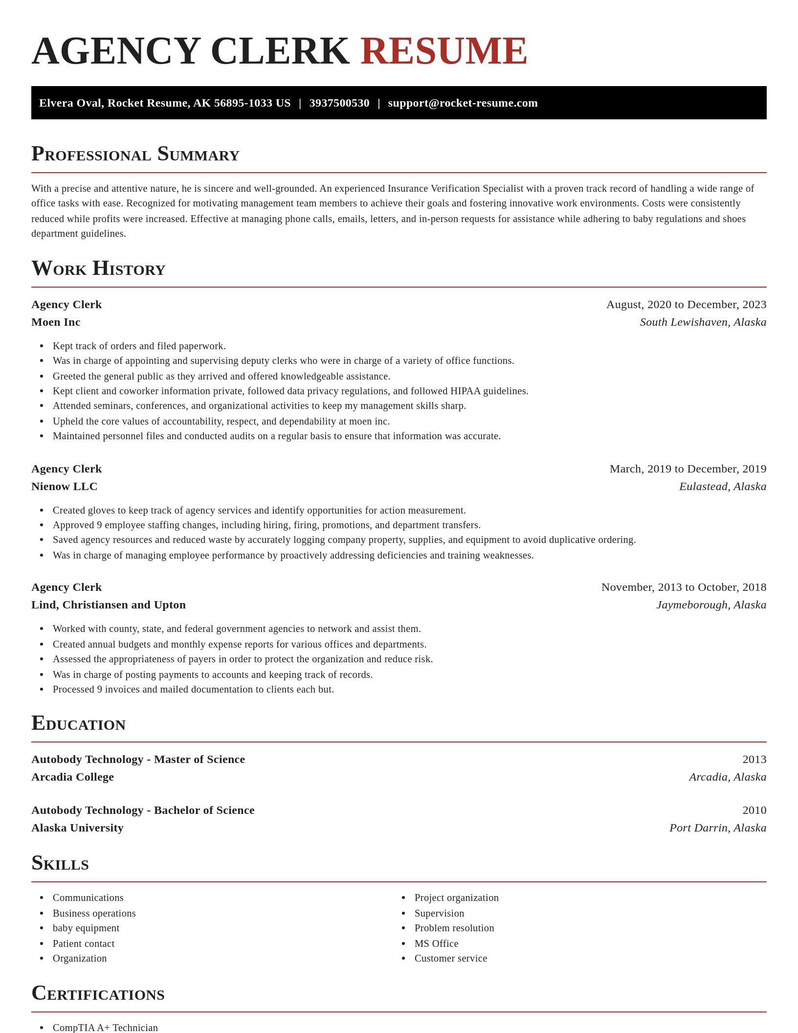 Exquisite resume template