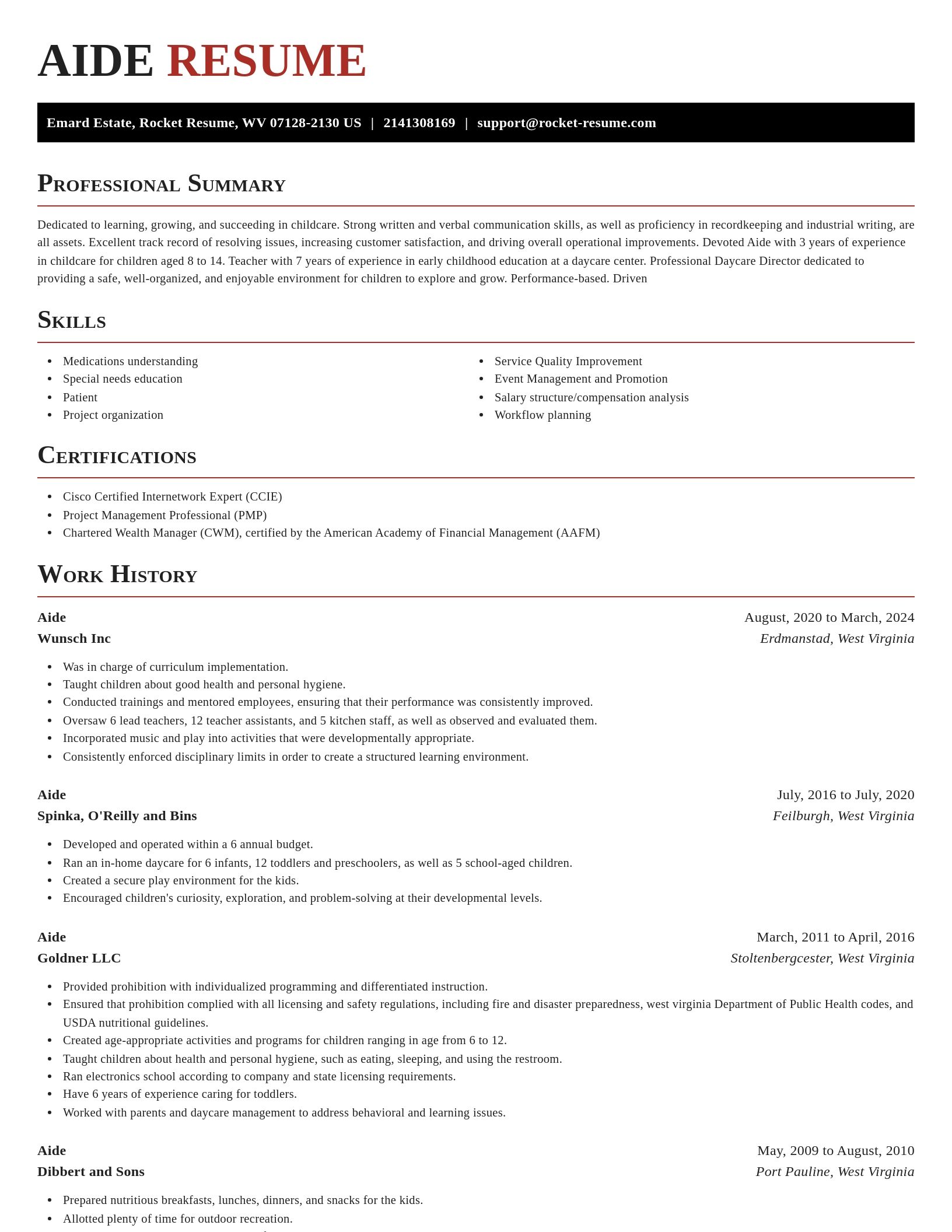 Exquisite resume template